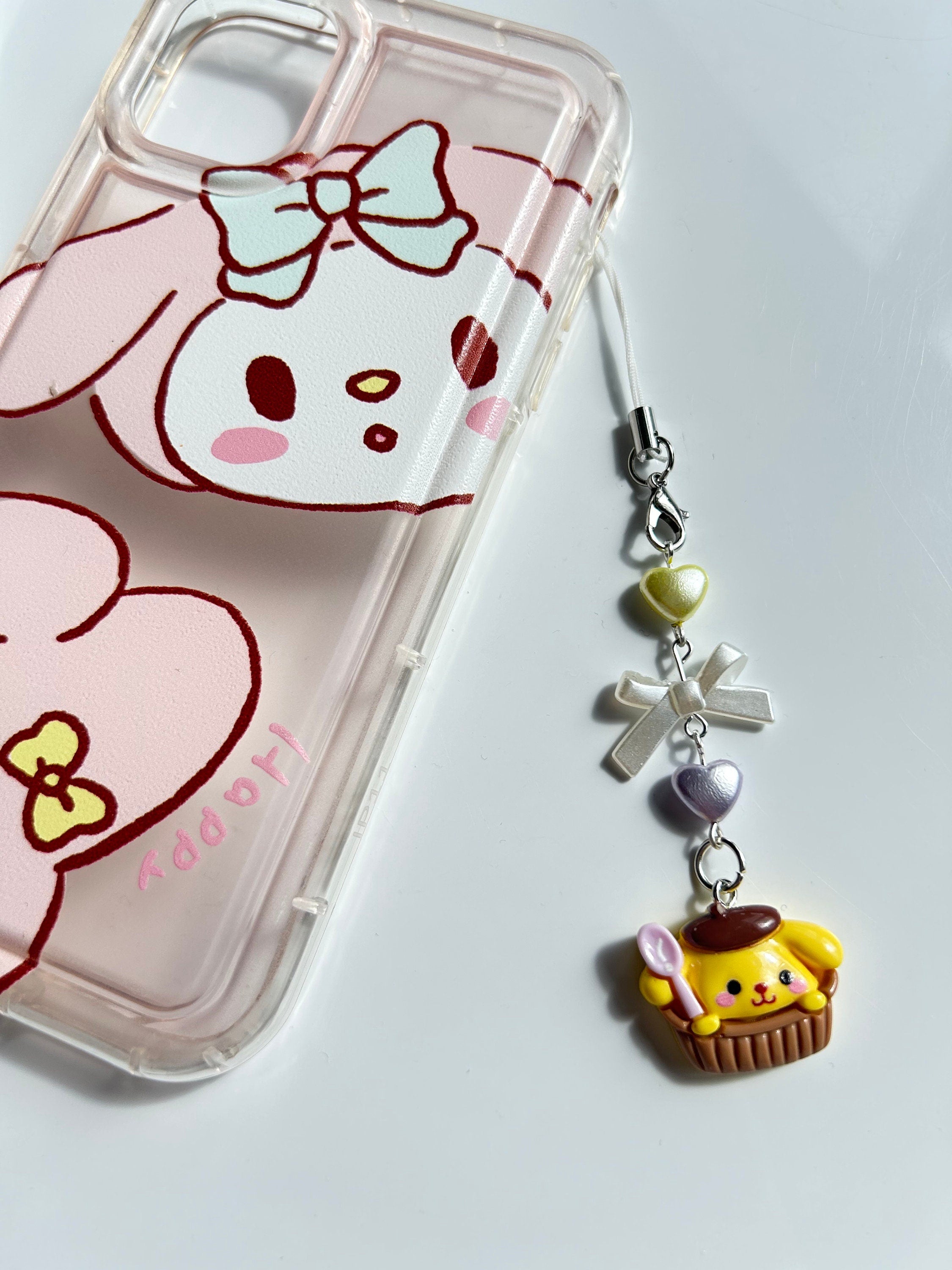 HANDMADE Cute Pompompurin Inspired Pudding Phone Charm