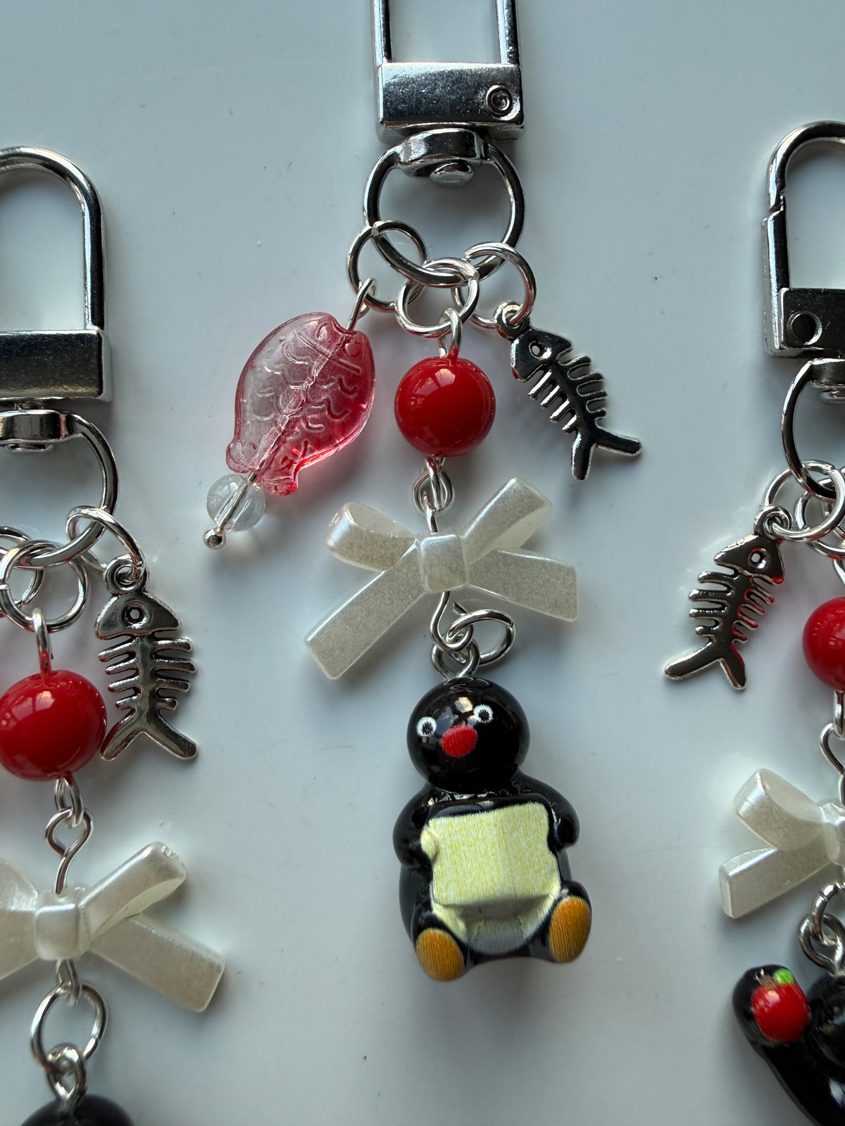 Handmade Pingu Inspired Keychain– Kawaii Y2K Keychain version 2