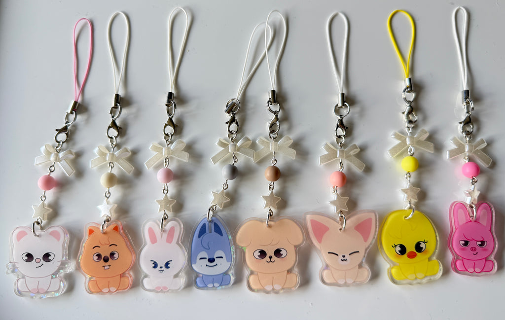 Skzoo Phone Charms - Kpop Bias Charms Stray Kids phone charm