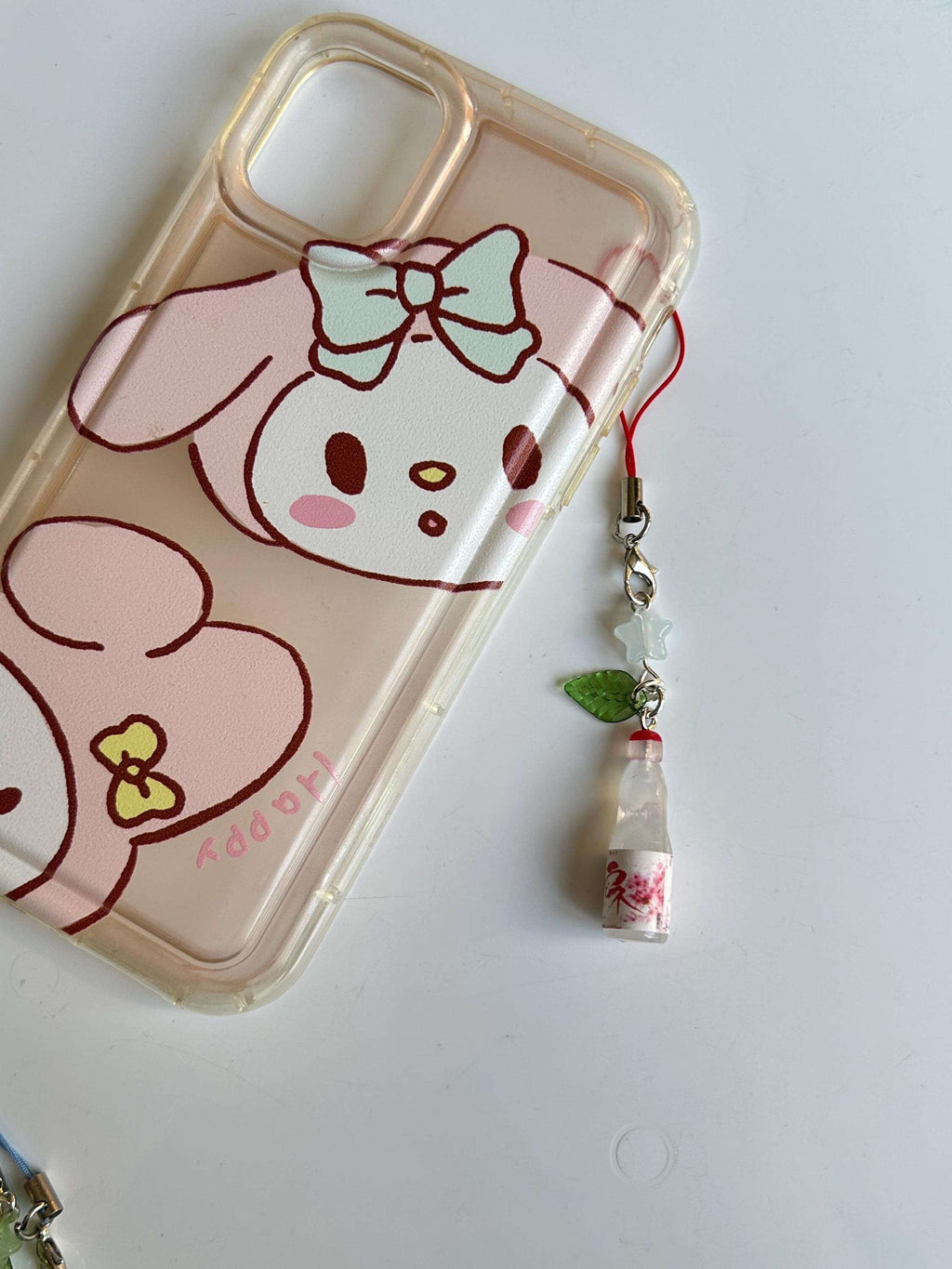 HANDMADE Kawaii Cute Ramune Bottle Phone Charms Lychee