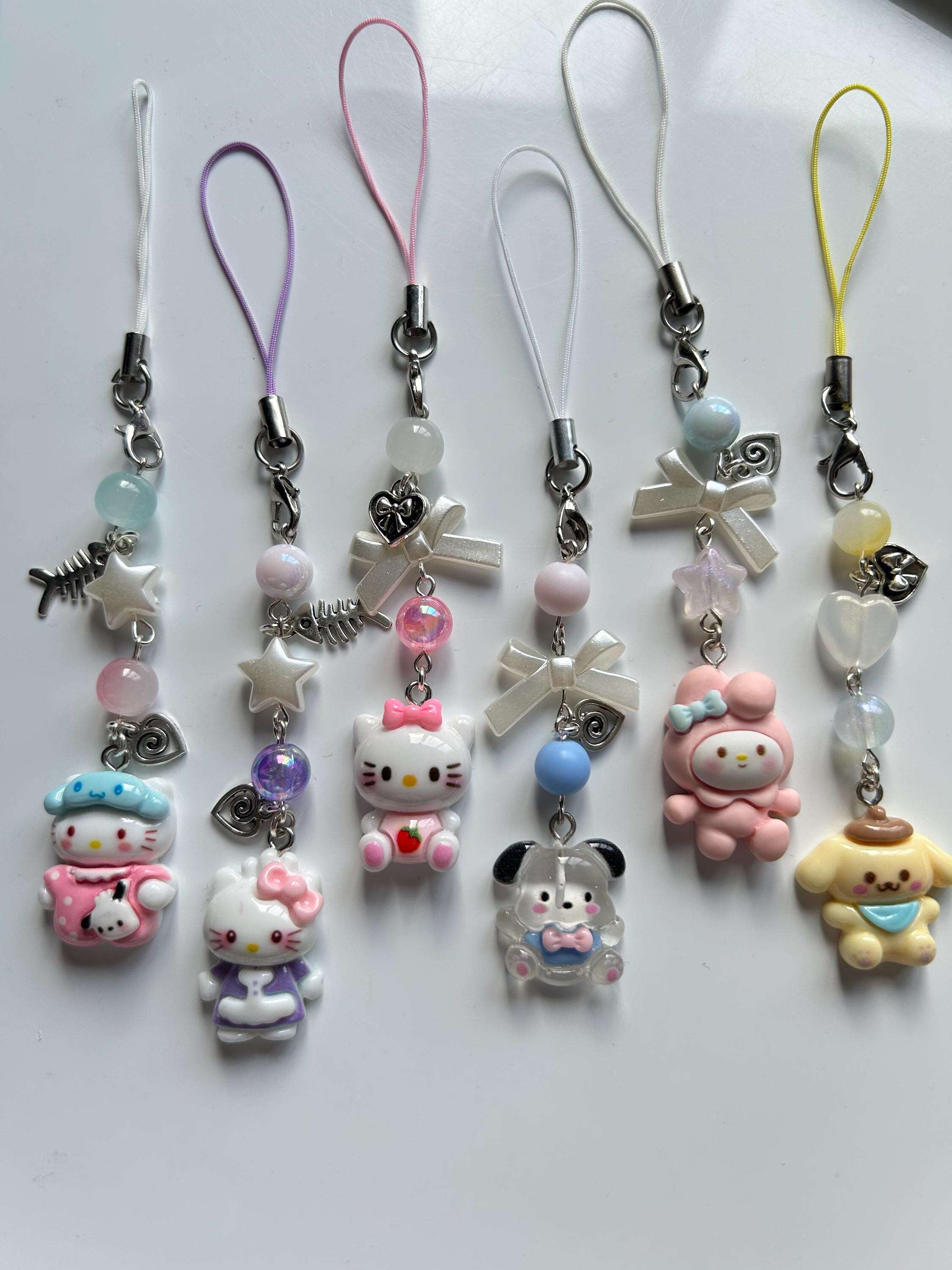 HANDMADE Cute Hello Kitty and Friends Inspired Phone Charms