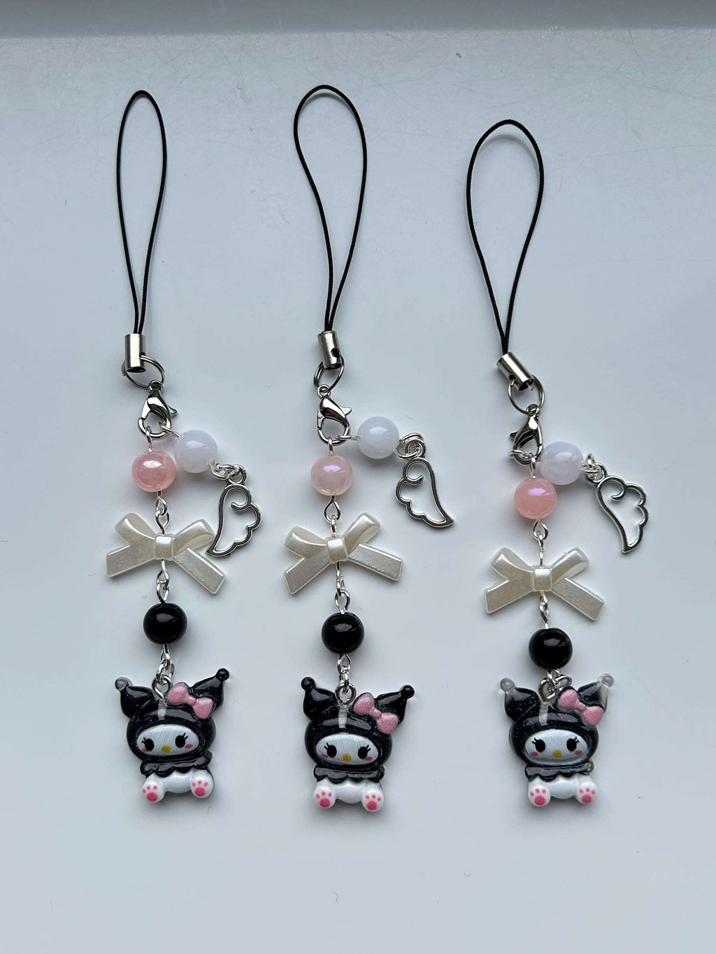HANDMADE Cute Sanrio Themed Kuromi Phone Charm