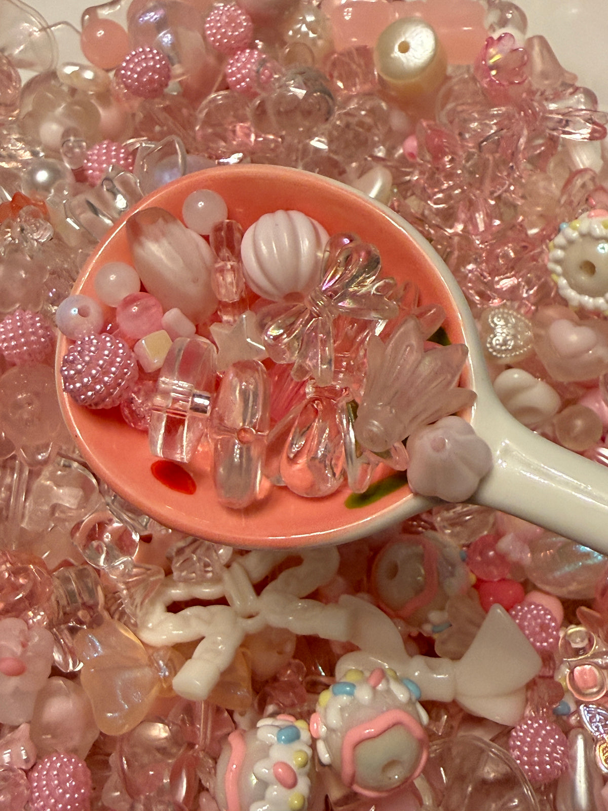 Pink Dreams Bead Mix – 50g Acrylic & Resin Mixed Beads
