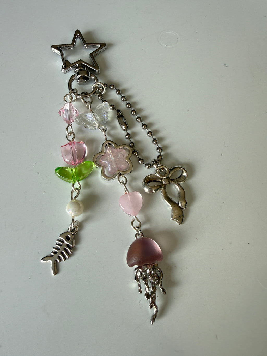 Daydream Coquette Bag Charm – Flowers, Bow & Hearts
