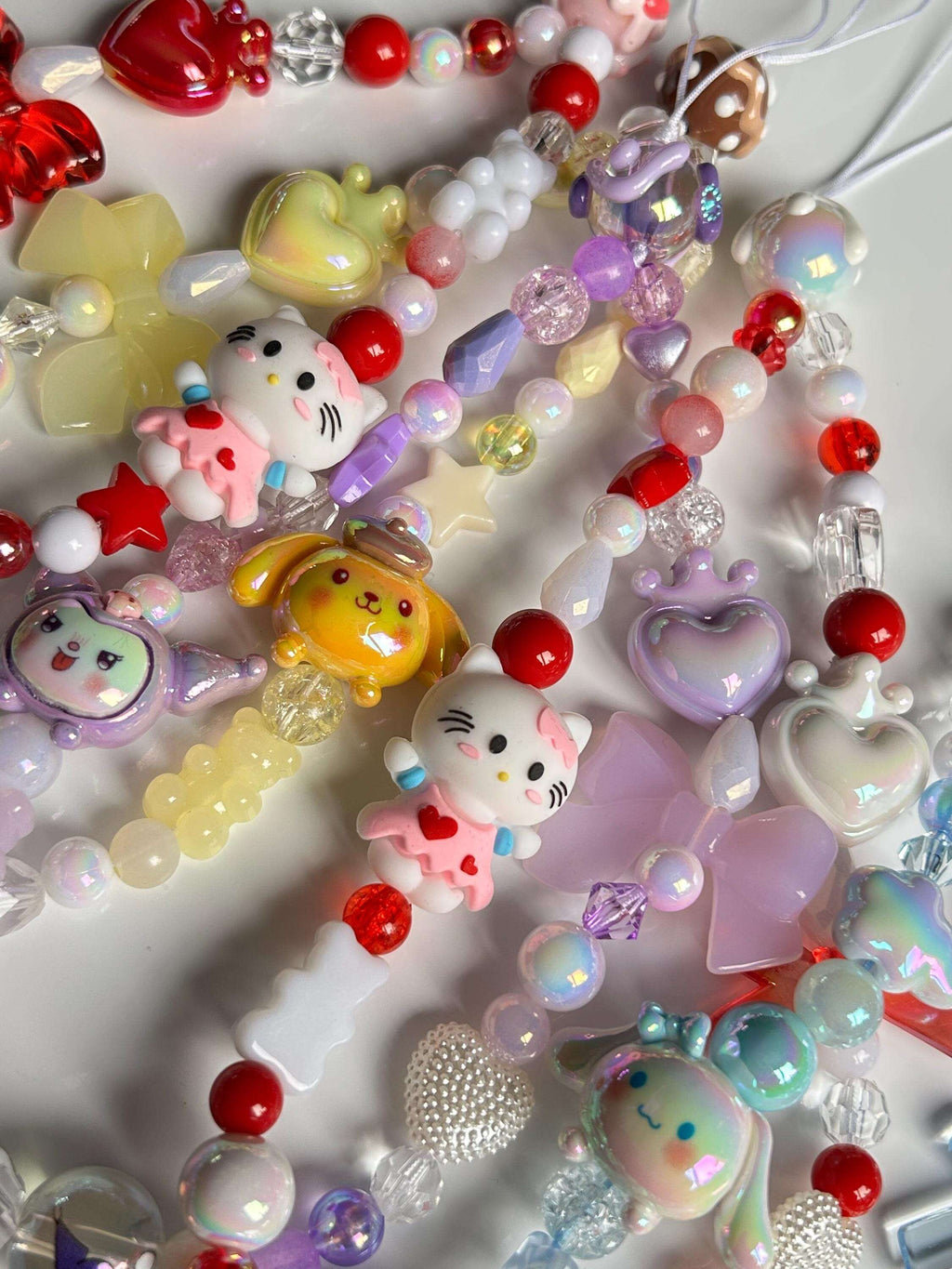 HANDMADE Cute Sanrio Inspired Queen of Hearts Phone Charms