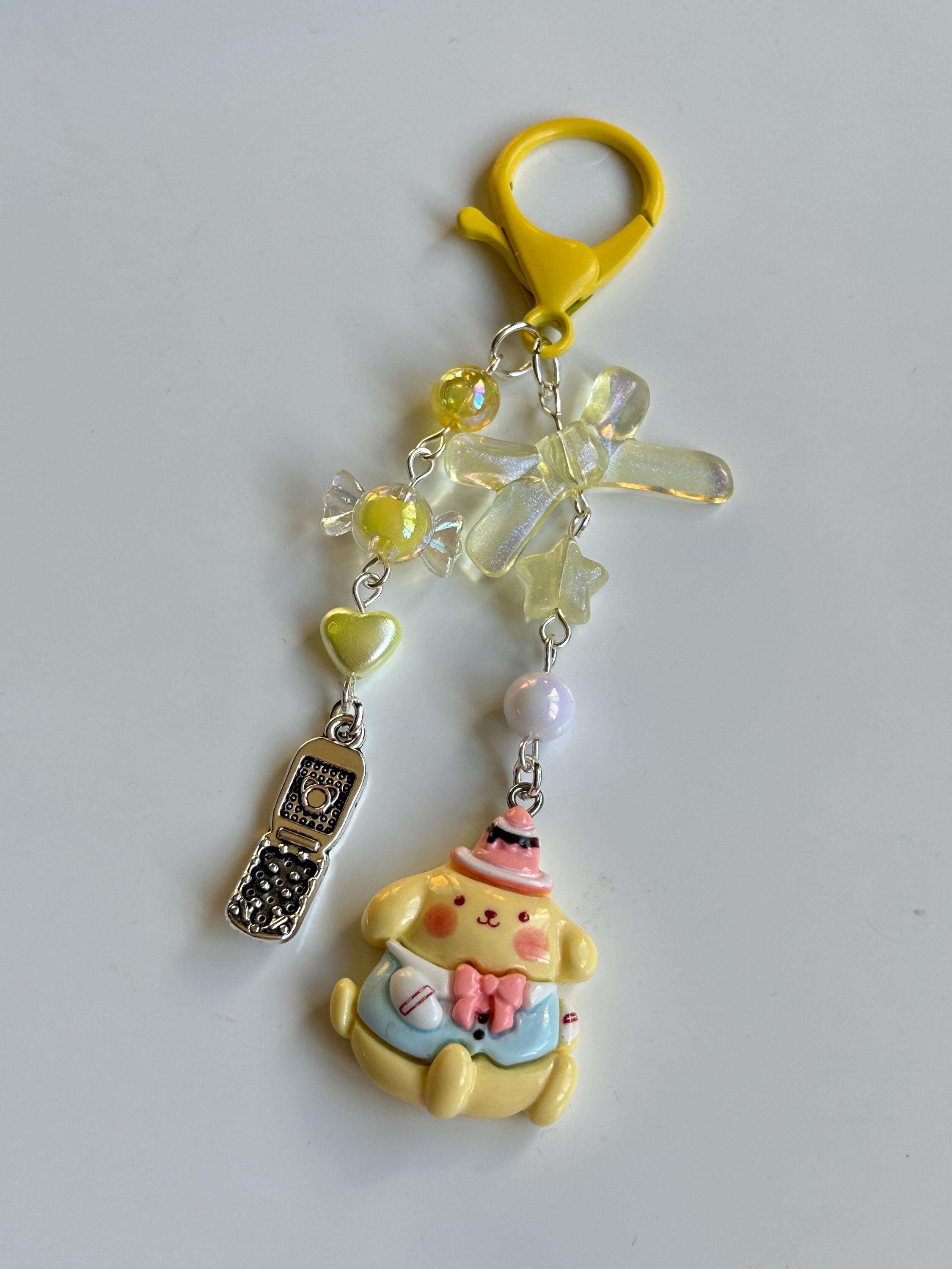 Super Cute Handmade Sanrio Themed Birthday Party Keychains Pompom