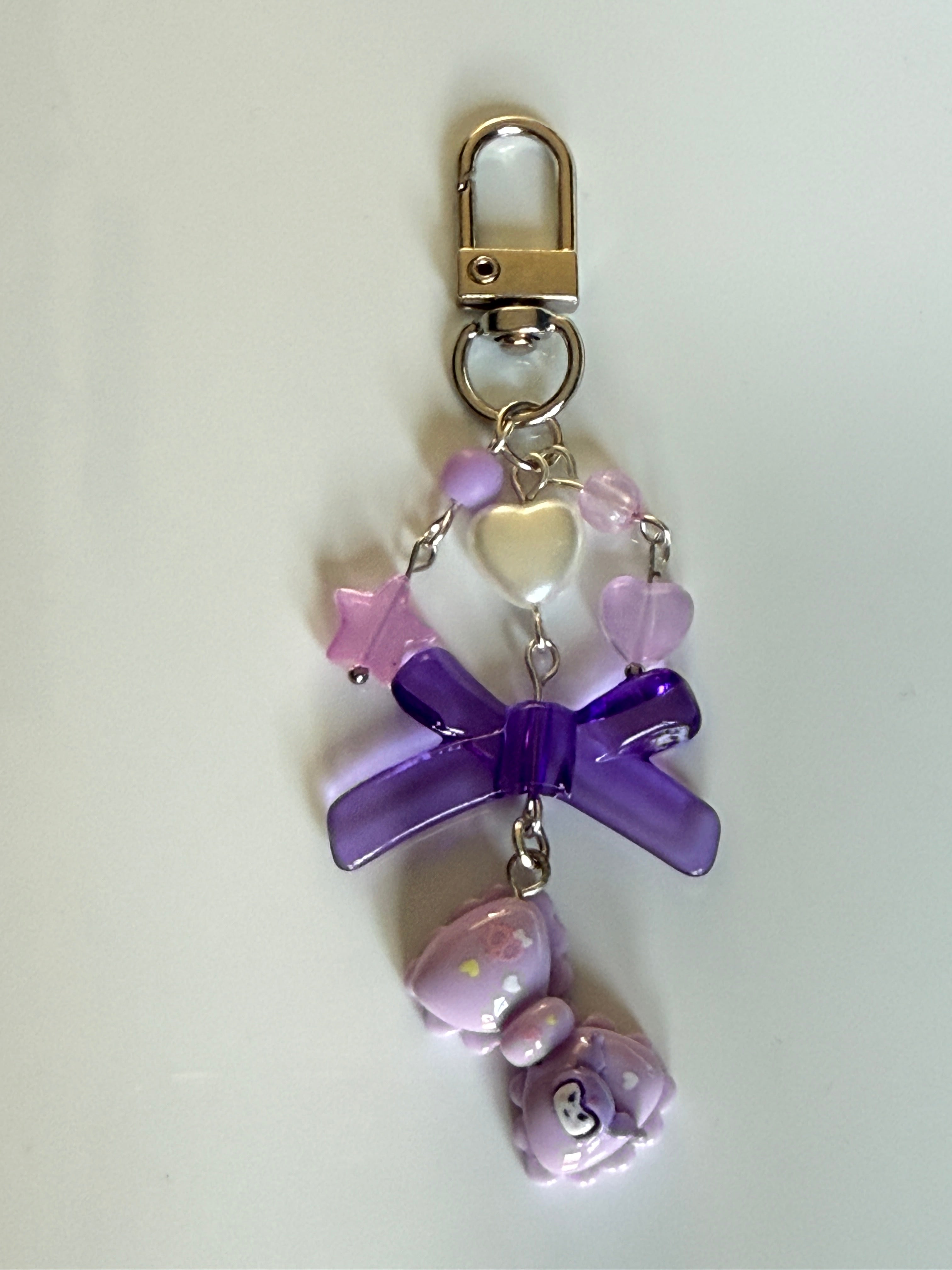 Kawaii Bow Keychain – Sanrio Inspired Beaded Charm | Pastel Y2K Bag Charm Cute Phone Accessory