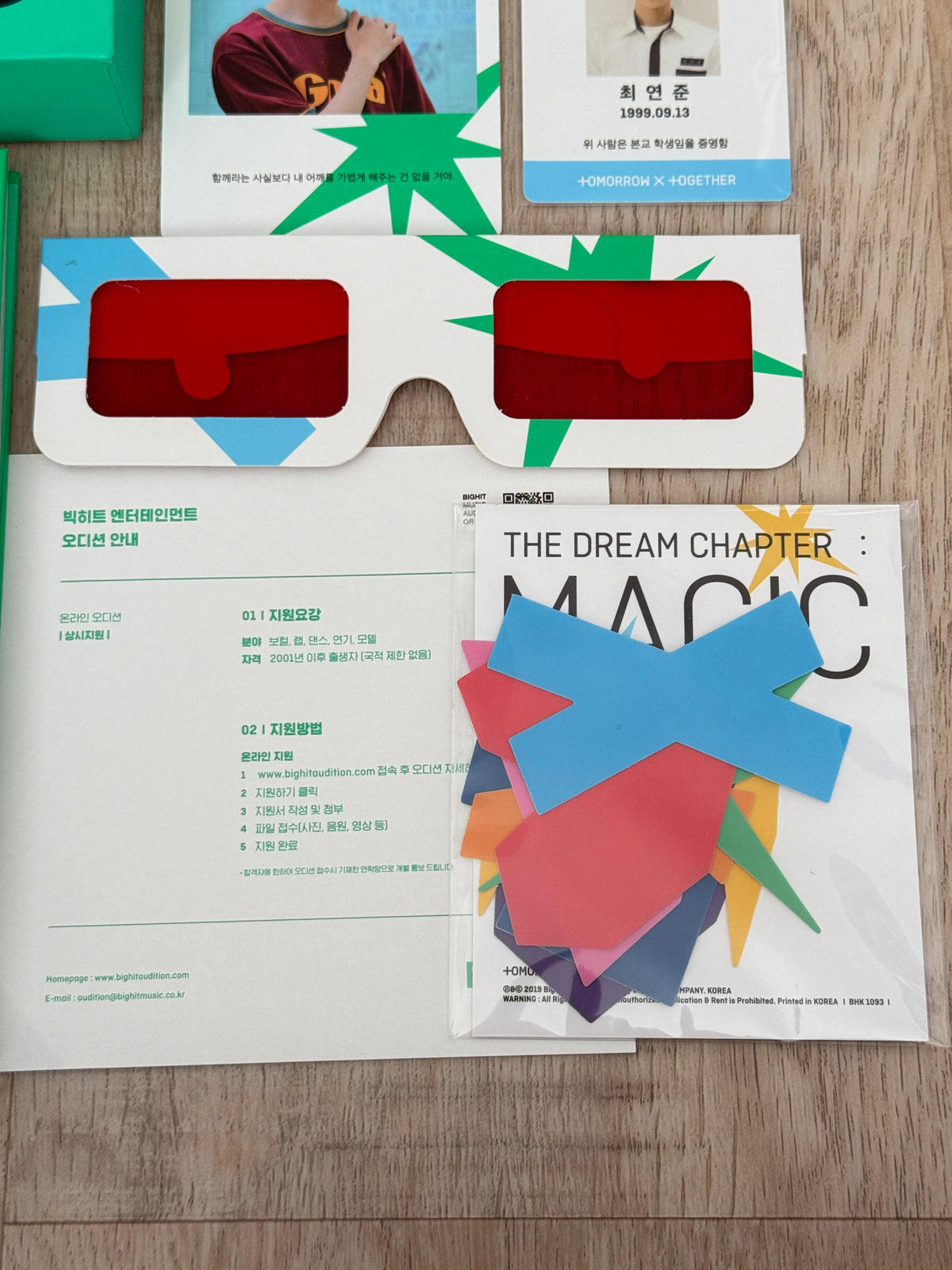 TXT The Dream Chapter: MAGIC Album – Complete & Unused – Yeonjun Inclusions