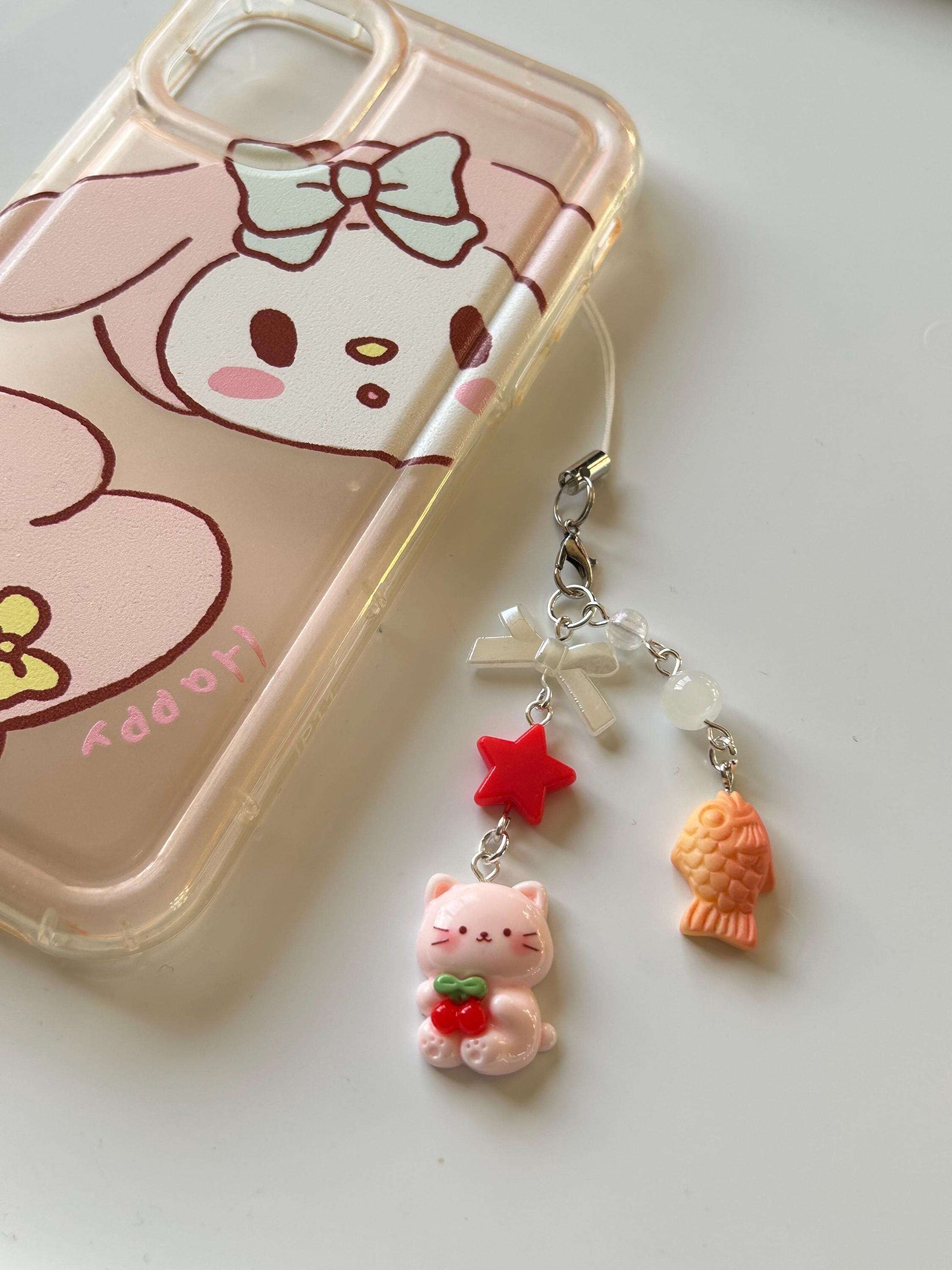 HANDMADE Cute Kawaii Cat Phone Charms