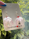 Whimsical Glass Pudding Earrings | Sterling Silver hooks Handmade Jewellery