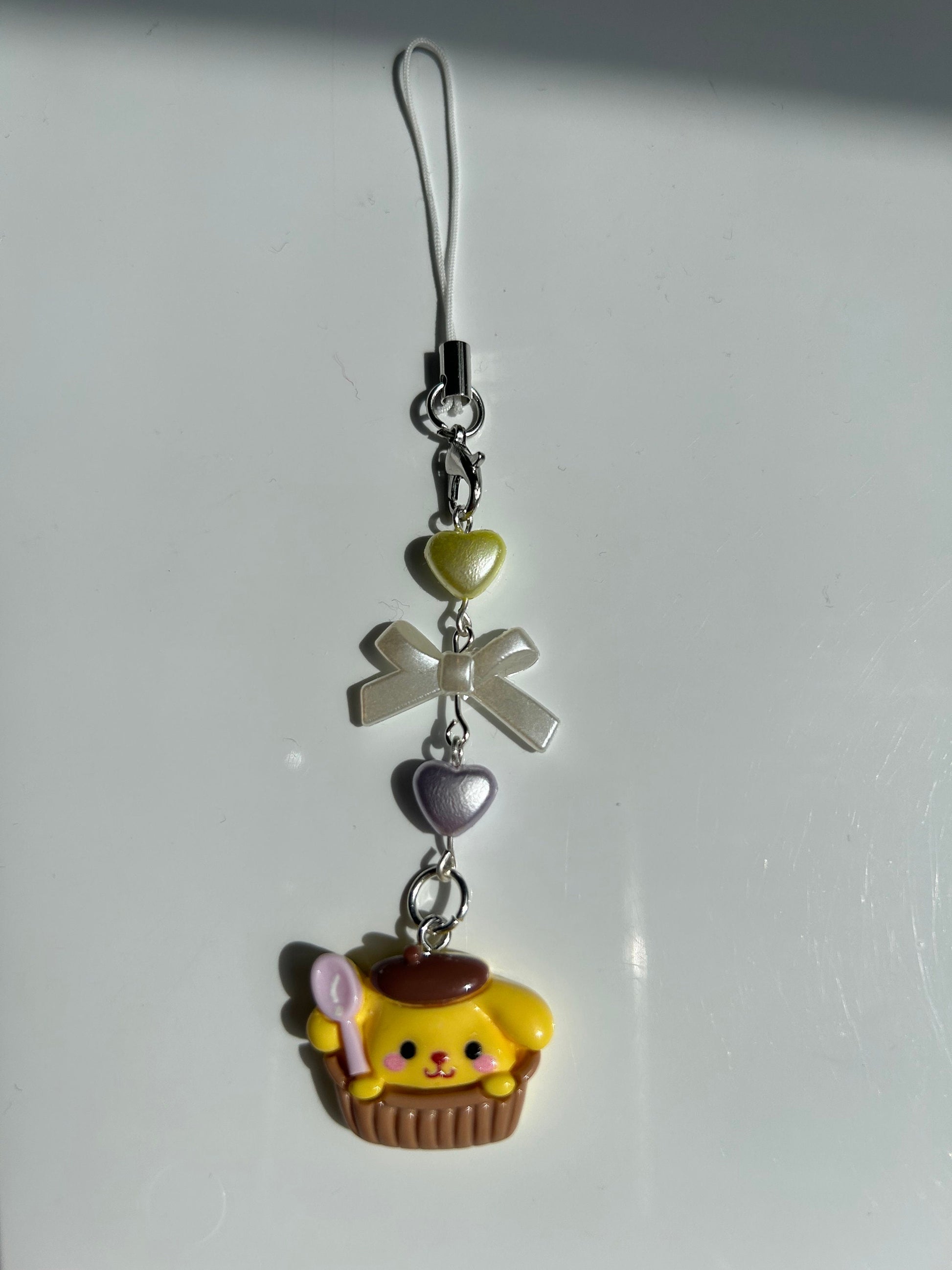 HANDMADE Cute Pompompurin Inspired Pudding Phone Charm