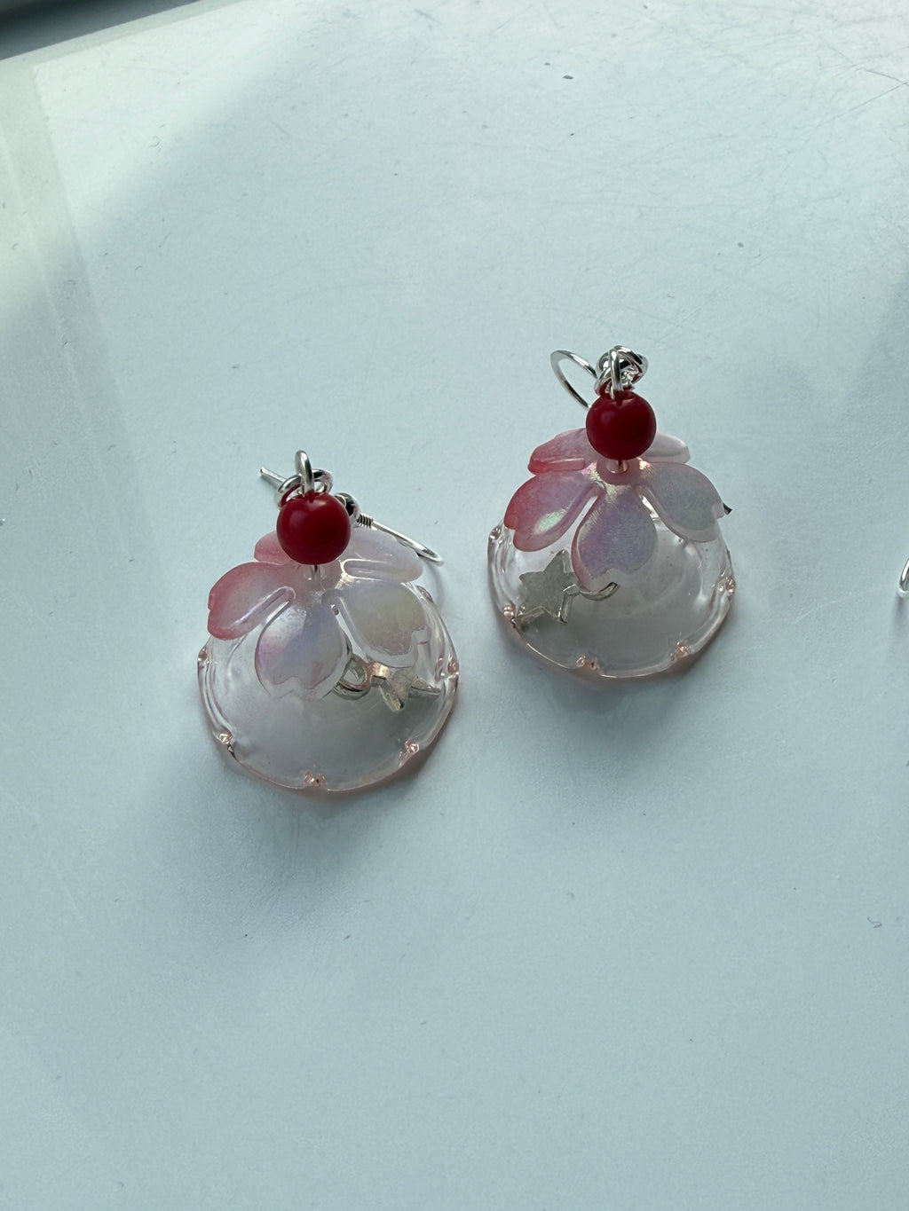 Whimsical Glass Pudding Earrings | Sterling Silver hooks Handmade Jewellery