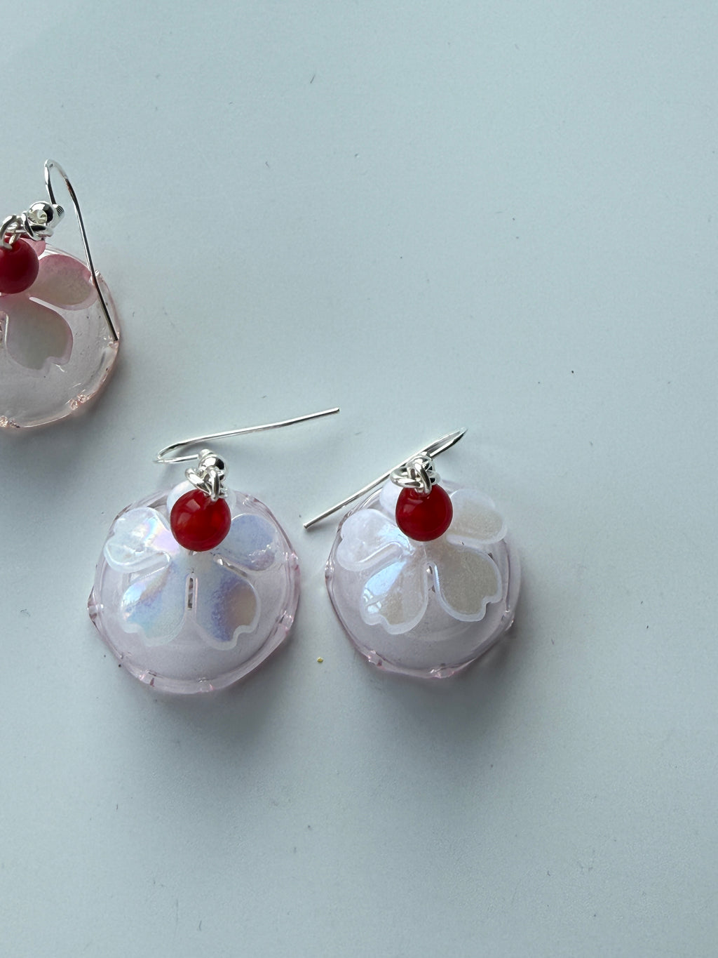 Whimsical Glass Pudding Earrings | Sterling Silver hooks Handmade Jewellery