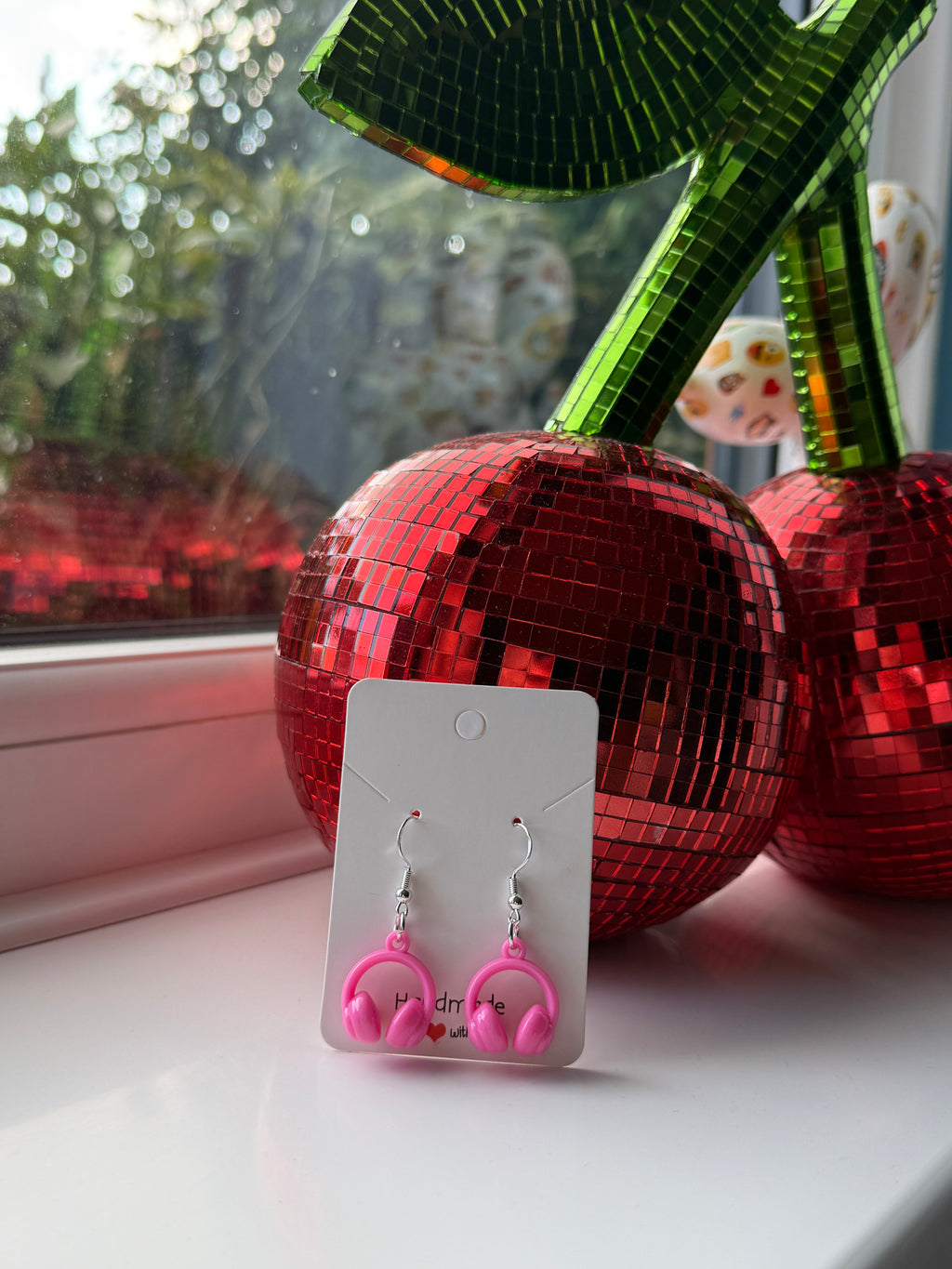 Pastel Headphone Earrings | Cute Music Lover Drop Earrings