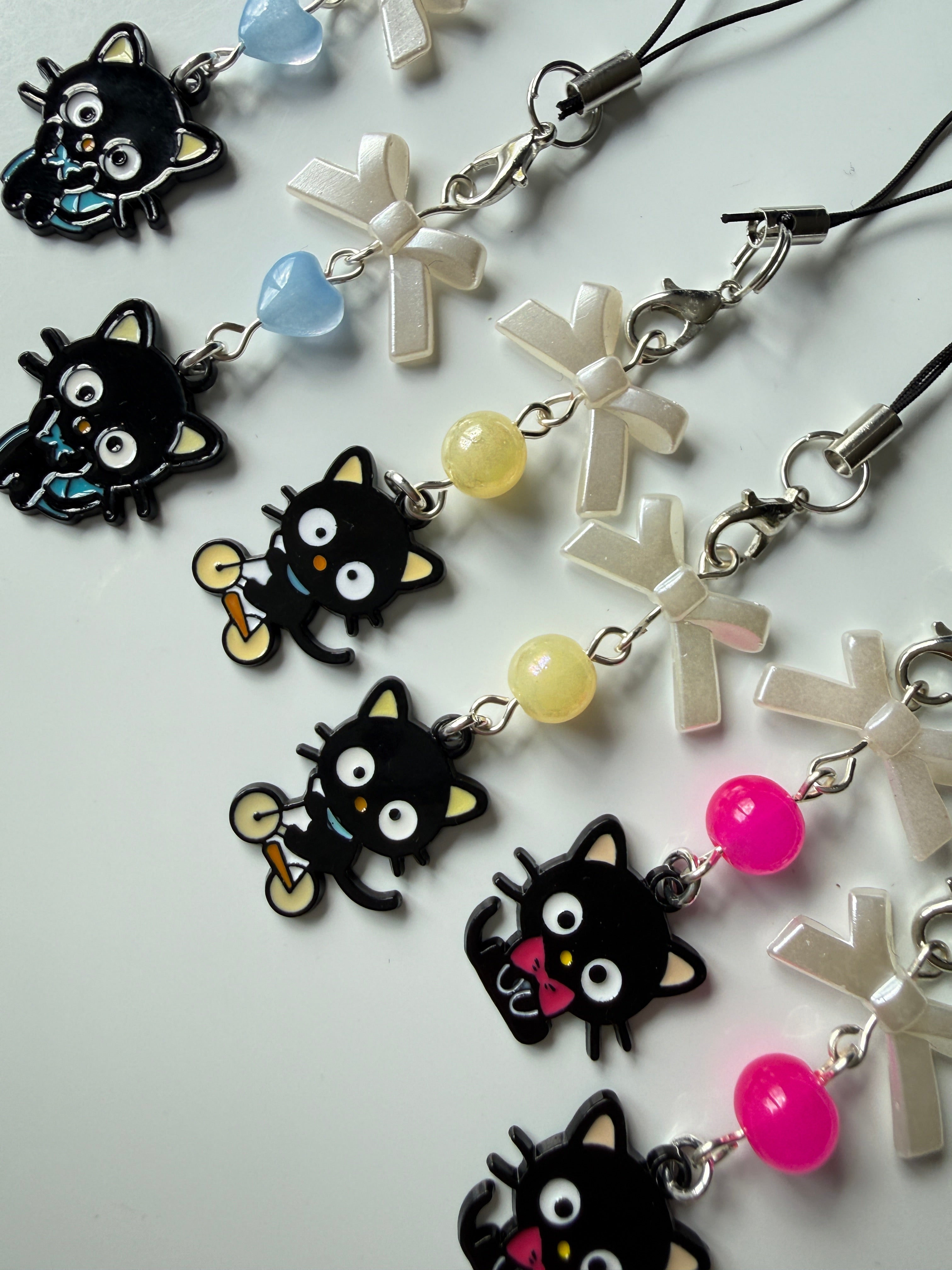 Chococat Inspired Kawaii Phone Charm
