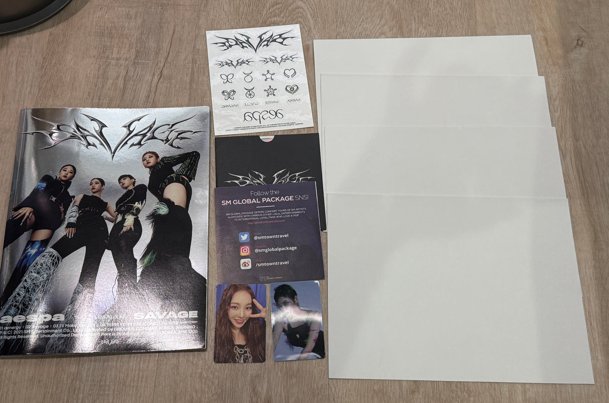 aespa – Savage 1st Mini Album | Hallucination Quest Ver. | Complete with Photocard & Posters