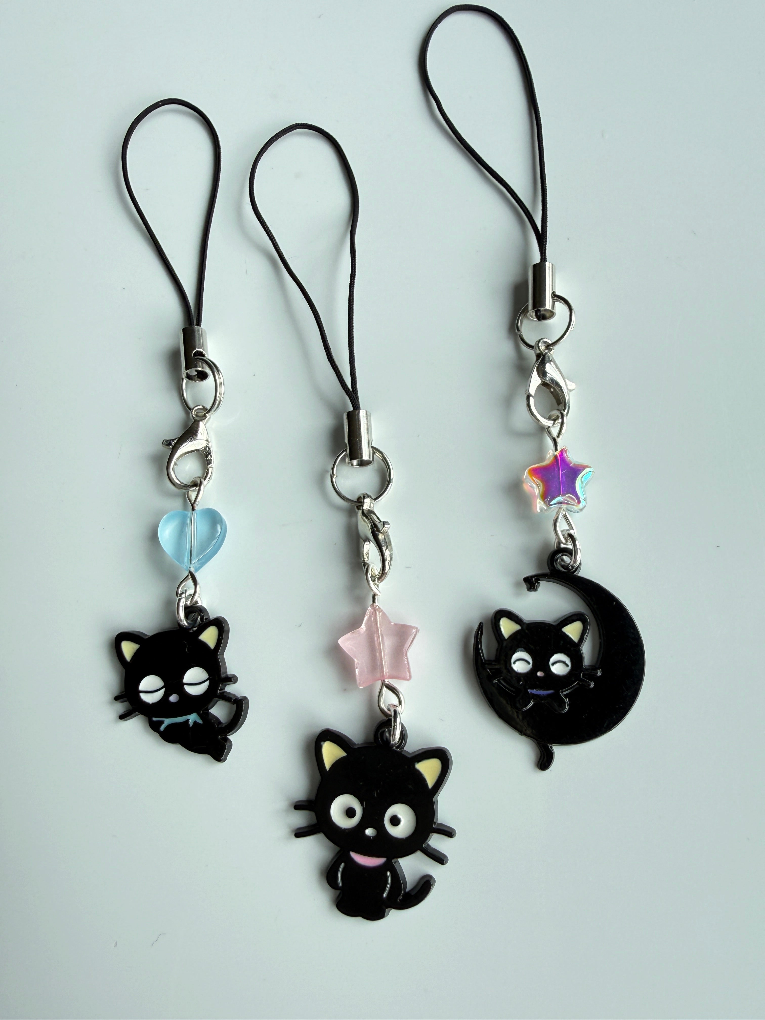 Chococat Inspired Kawaii Phone Charm, Whimsical jewellery