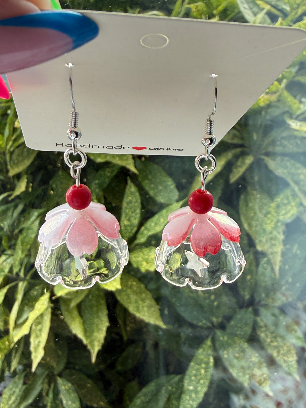 Whimsical Glass Pudding Earrings | Sterling Silver hooks Handmade Jewellery