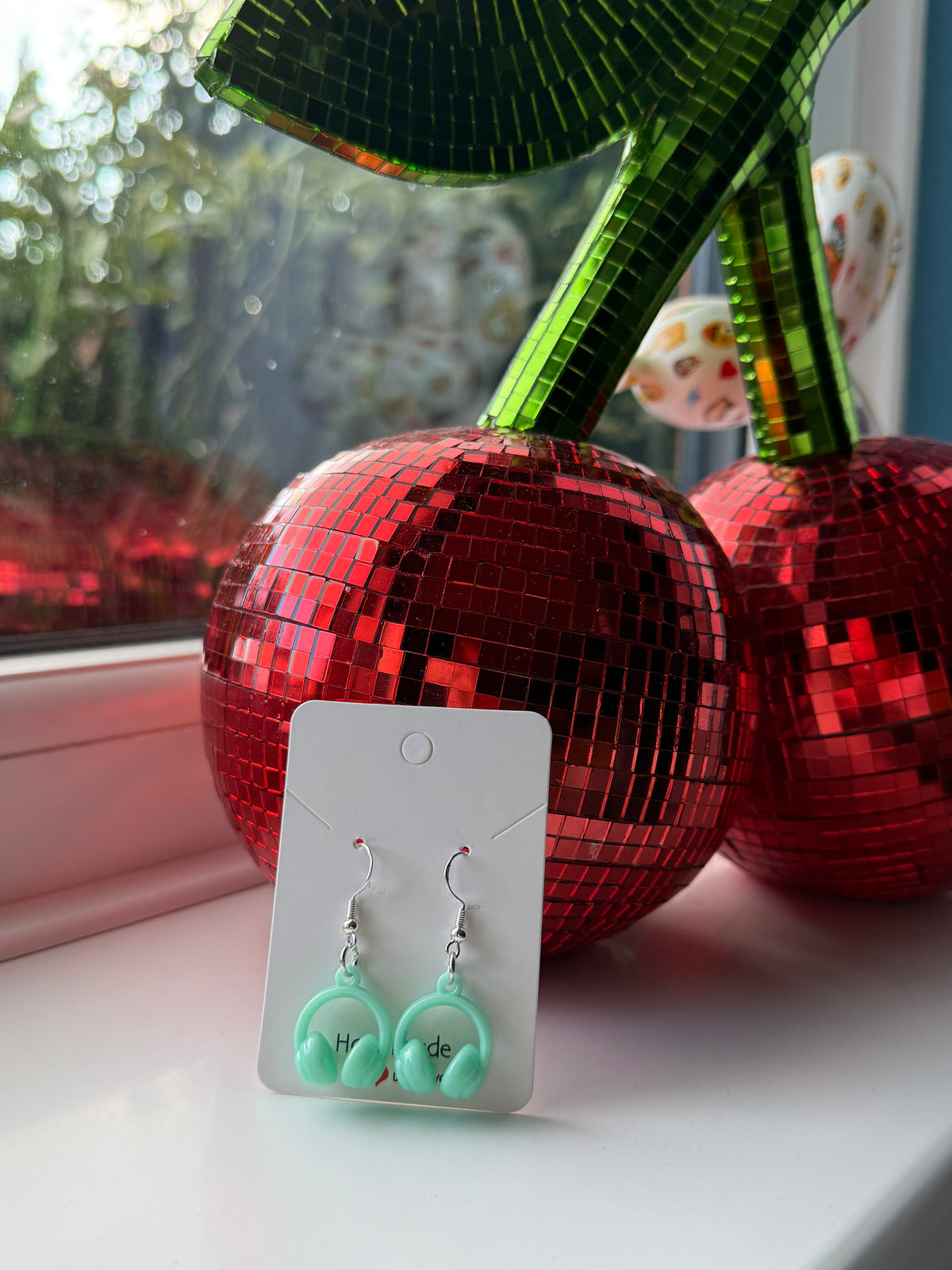 Pastel Headphone Earrings | Cute Music Lover Drop Earrings