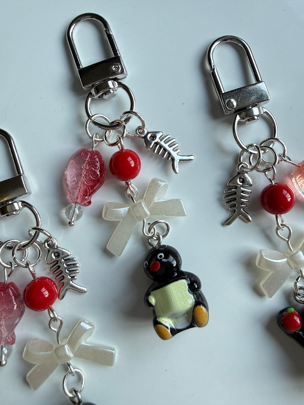 Handmade Pingu Inspired Keychain– Kawaii Y2K Keychain version 2