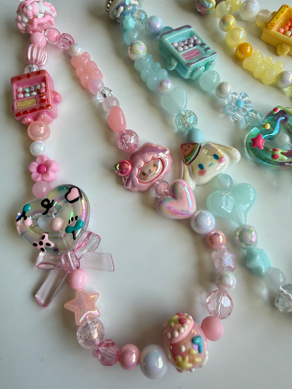 Sanrio Inspired Twist Egg Machine Beaded Phone Strap