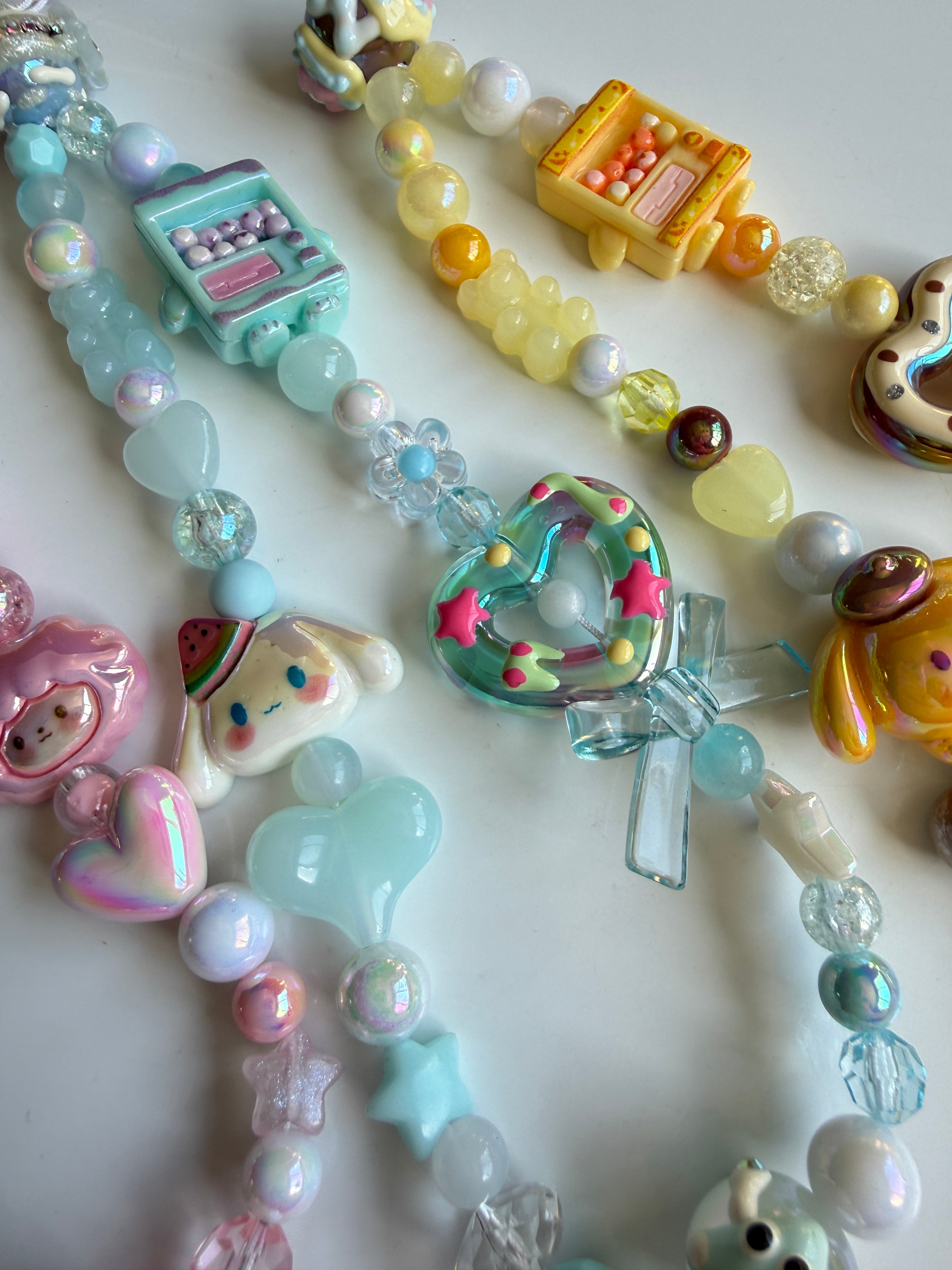 Sanrio Inspired Twist Egg Machine Beaded Phone Strap