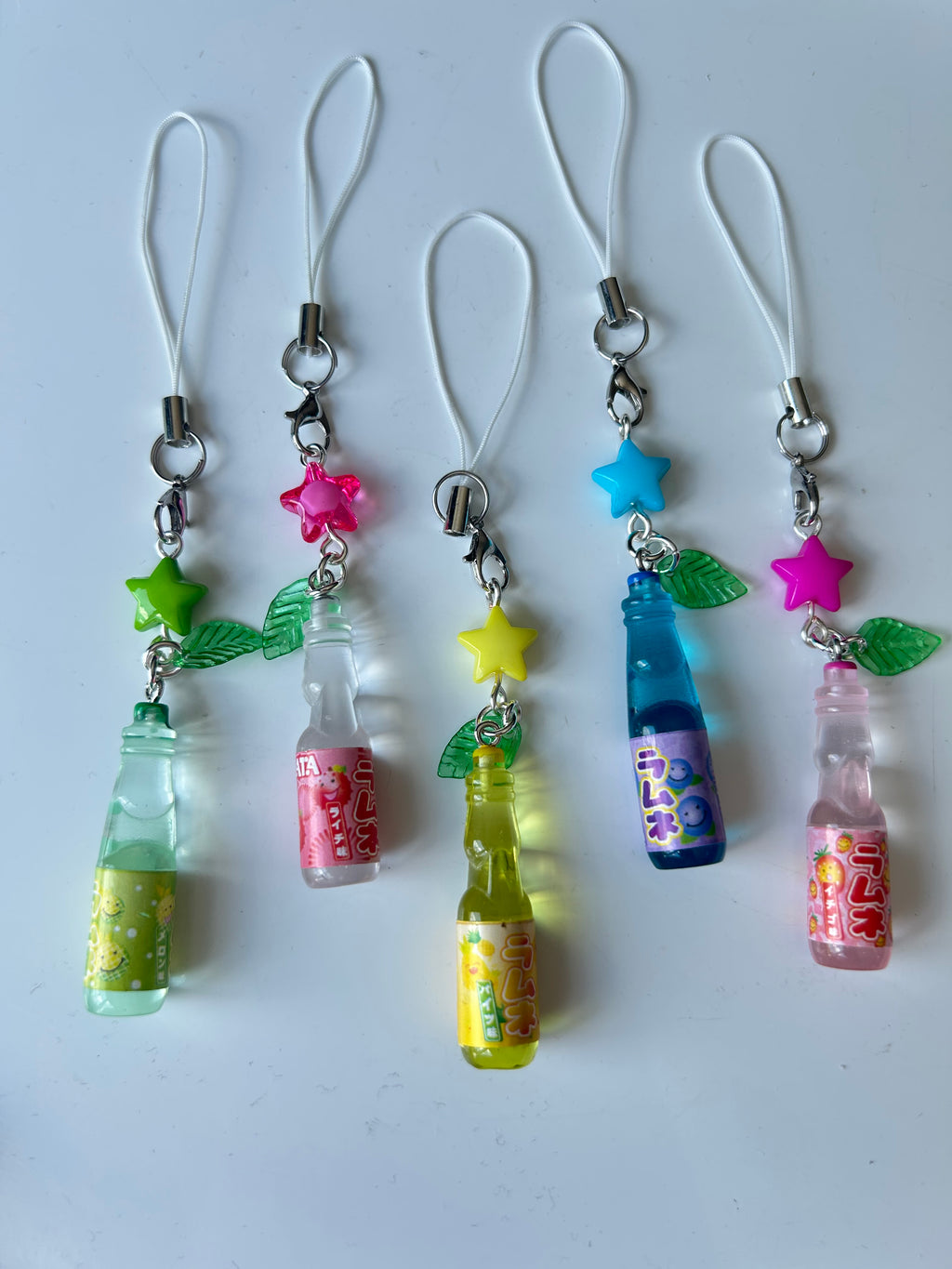HANDMADE Kawaii Cute Ramune Soda Bottle Phone Charms