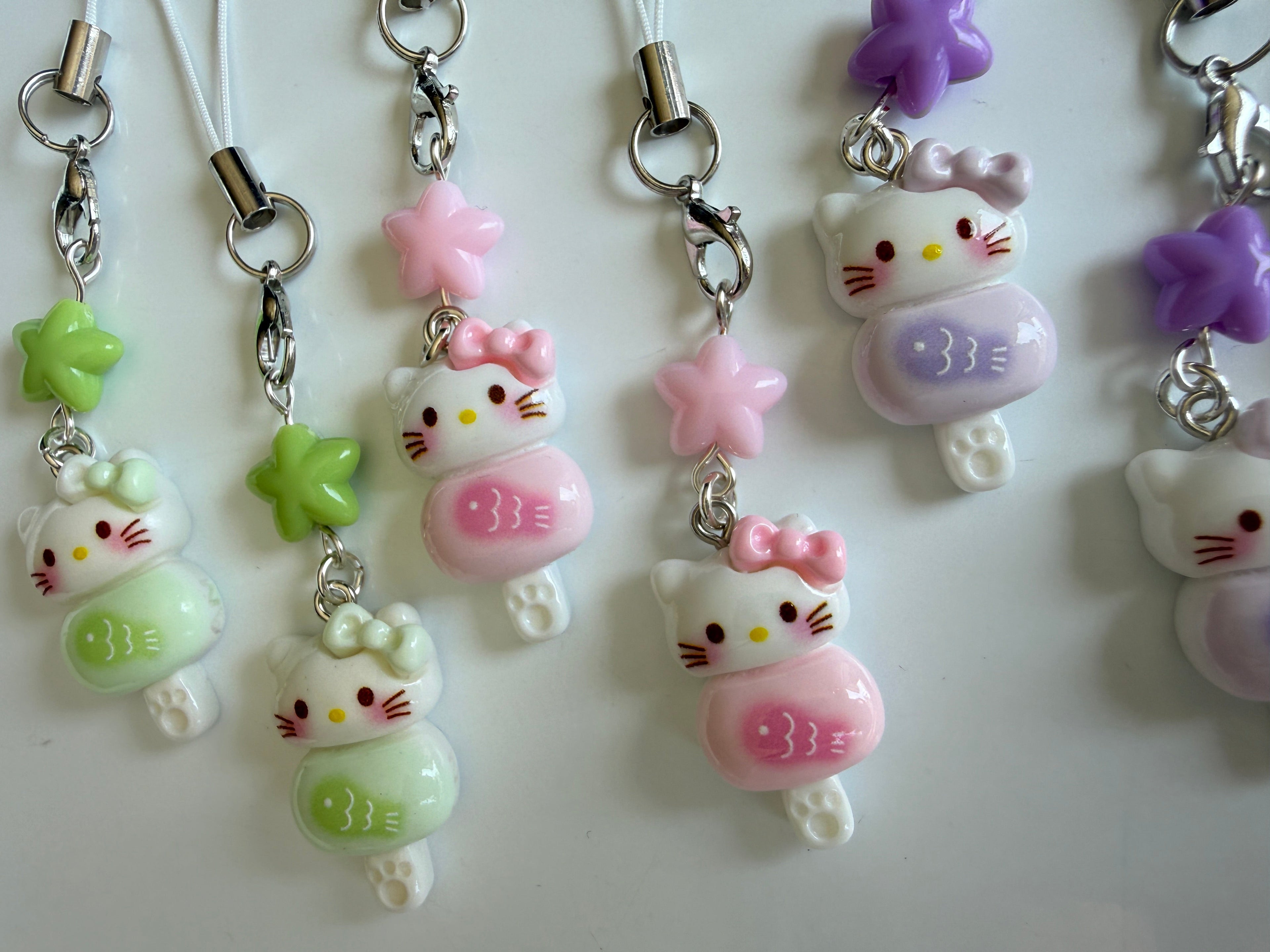 Pastel Kitty Popsicle Phone Charm – Kawaii Phone Strap & Bag Charm