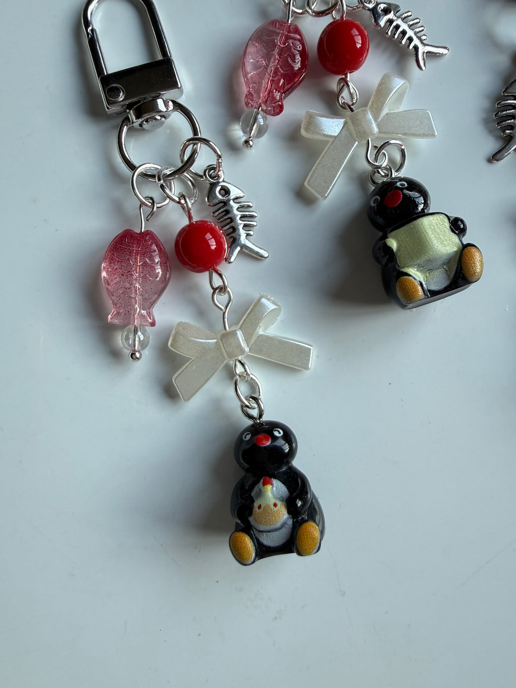 Handmade Pingu Inspired Keychain– Kawaii Y2K Keychain version 2