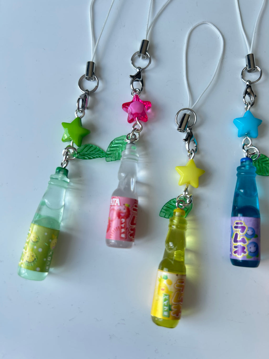 HANDMADE Kawaii Cute Ramune Soda Bottle Phone Charms