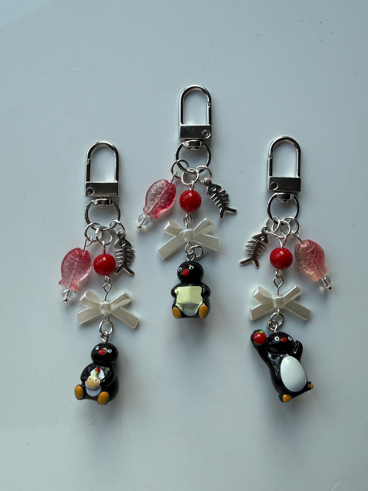 Handmade Pingu Inspired Keychain– Kawaii Y2K Keychain version 2
