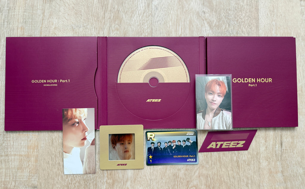 ATEEZ – GOLDEN HOUR : Part.1 Hongjoong Album | Photocard & Inclusions | Official K-Pop
