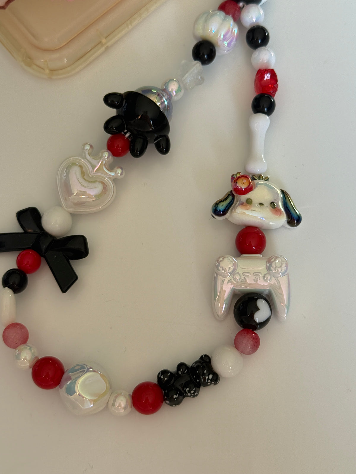 Kawaii Beaded Character Phone Charm – Pastel Mischief or Gothic Gamer