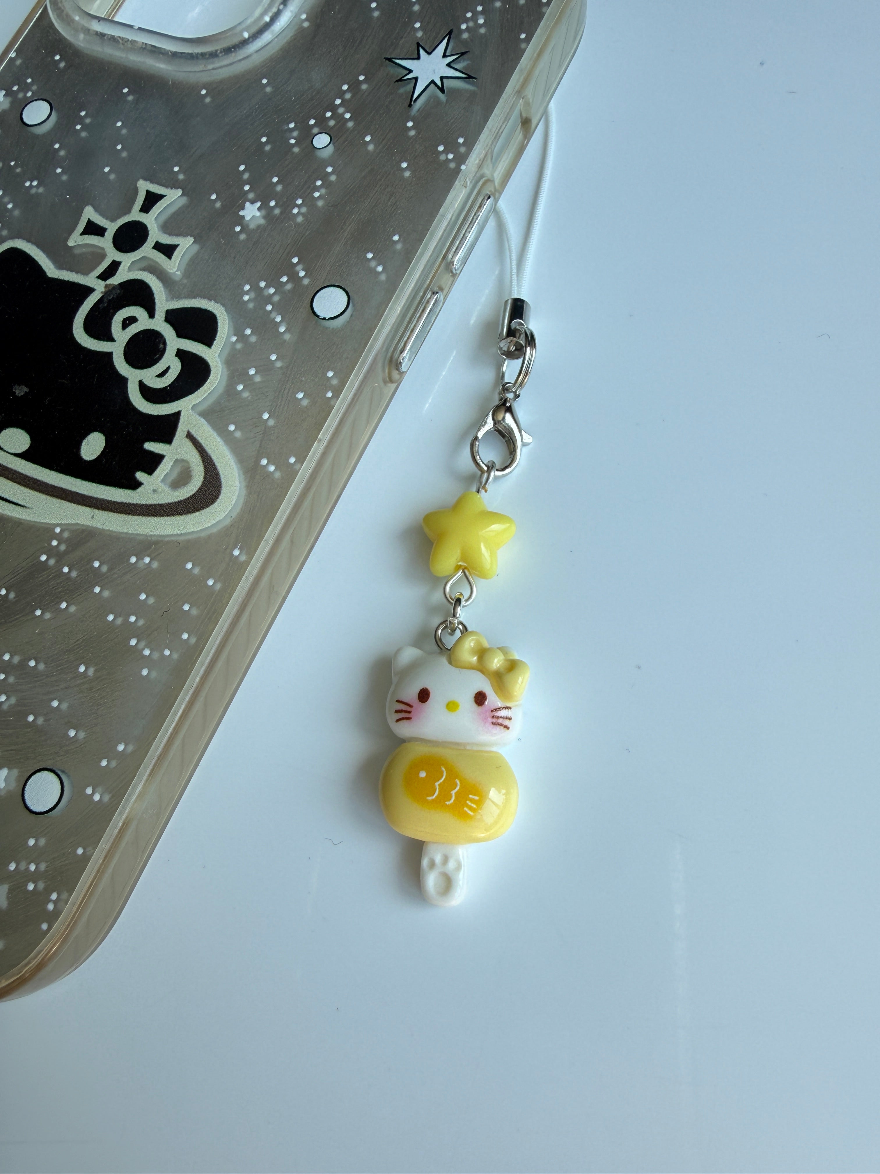 Pastel Kitty Popsicle Phone Charm – Kawaii Phone Strap & Bag Charm