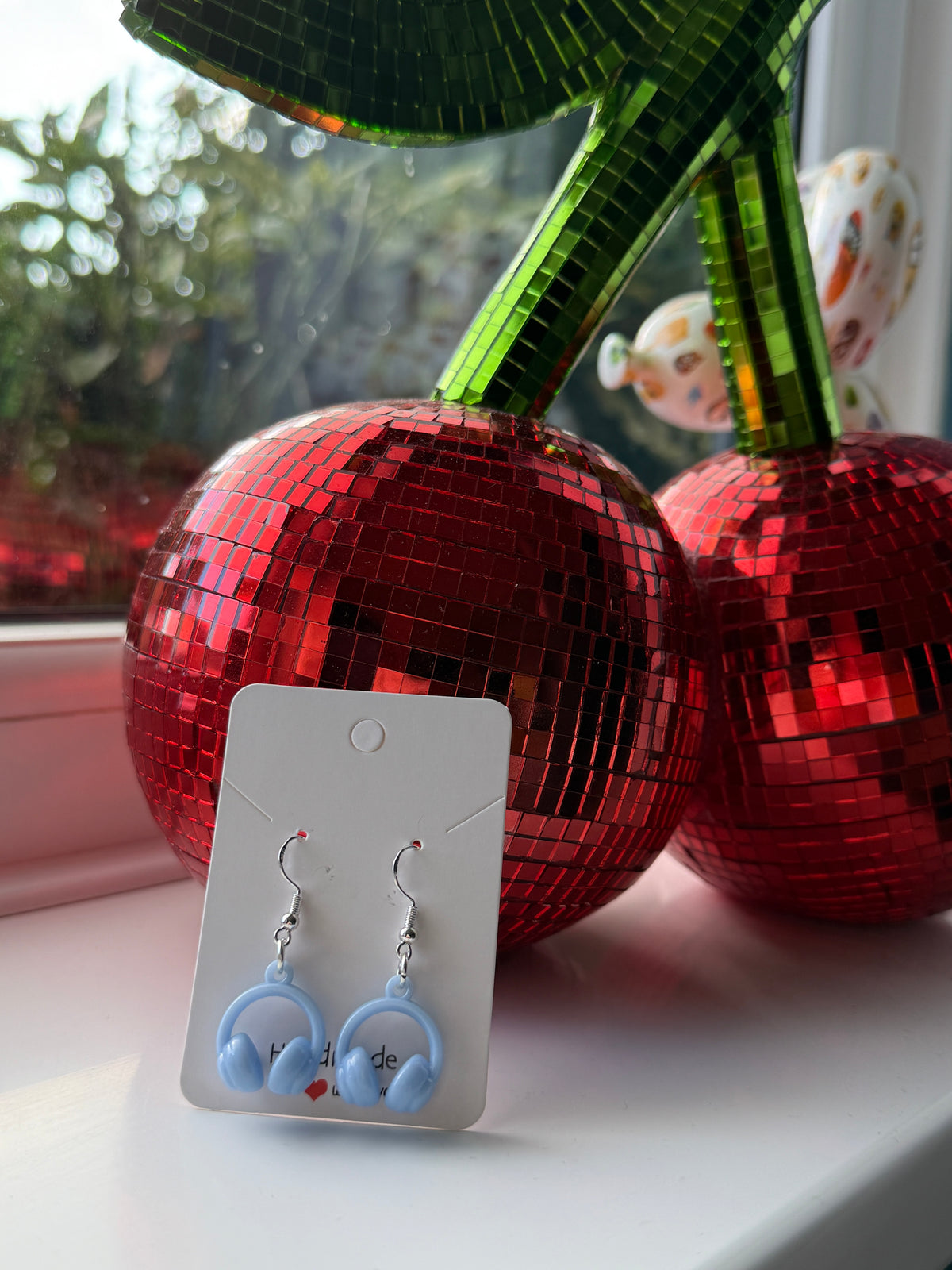 Pastel Headphone Earrings | Cute Music Lover Drop Earrings