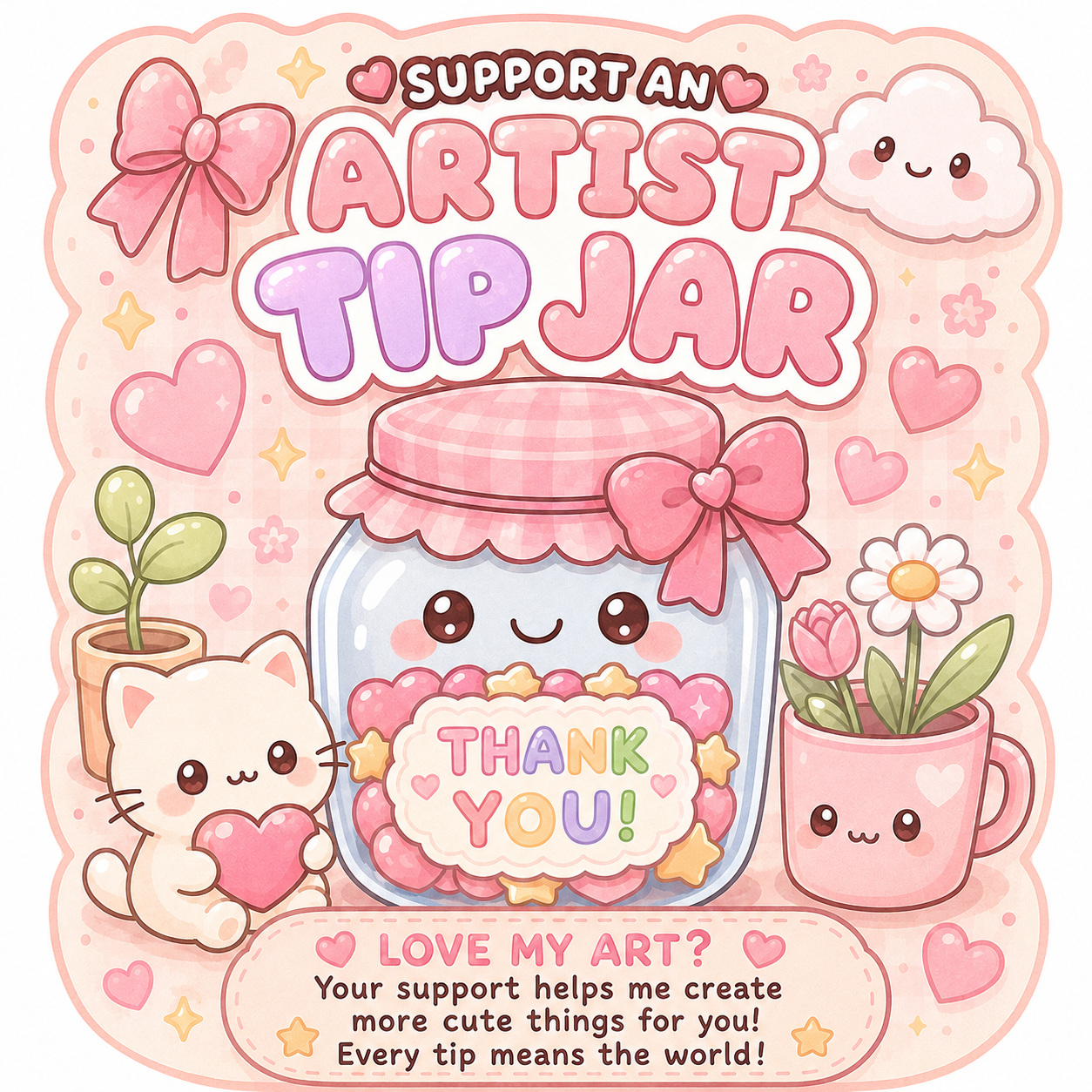 Support the Chaos ✨ Cute Chaos Club Tip Jar | Artist Support
