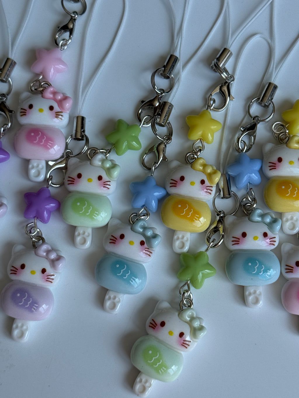 Pastel Kitty Popsicle Phone Charm – Kawaii Phone Strap & Bag Charm