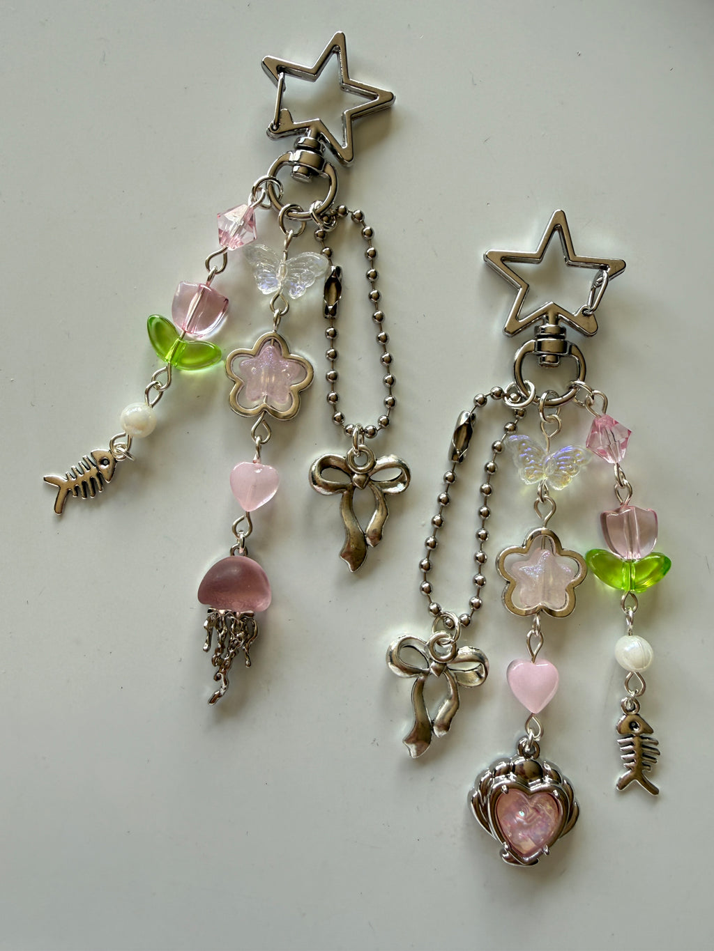 Daydream Coquette Bag Charm – Flowers, Bow & Hearts