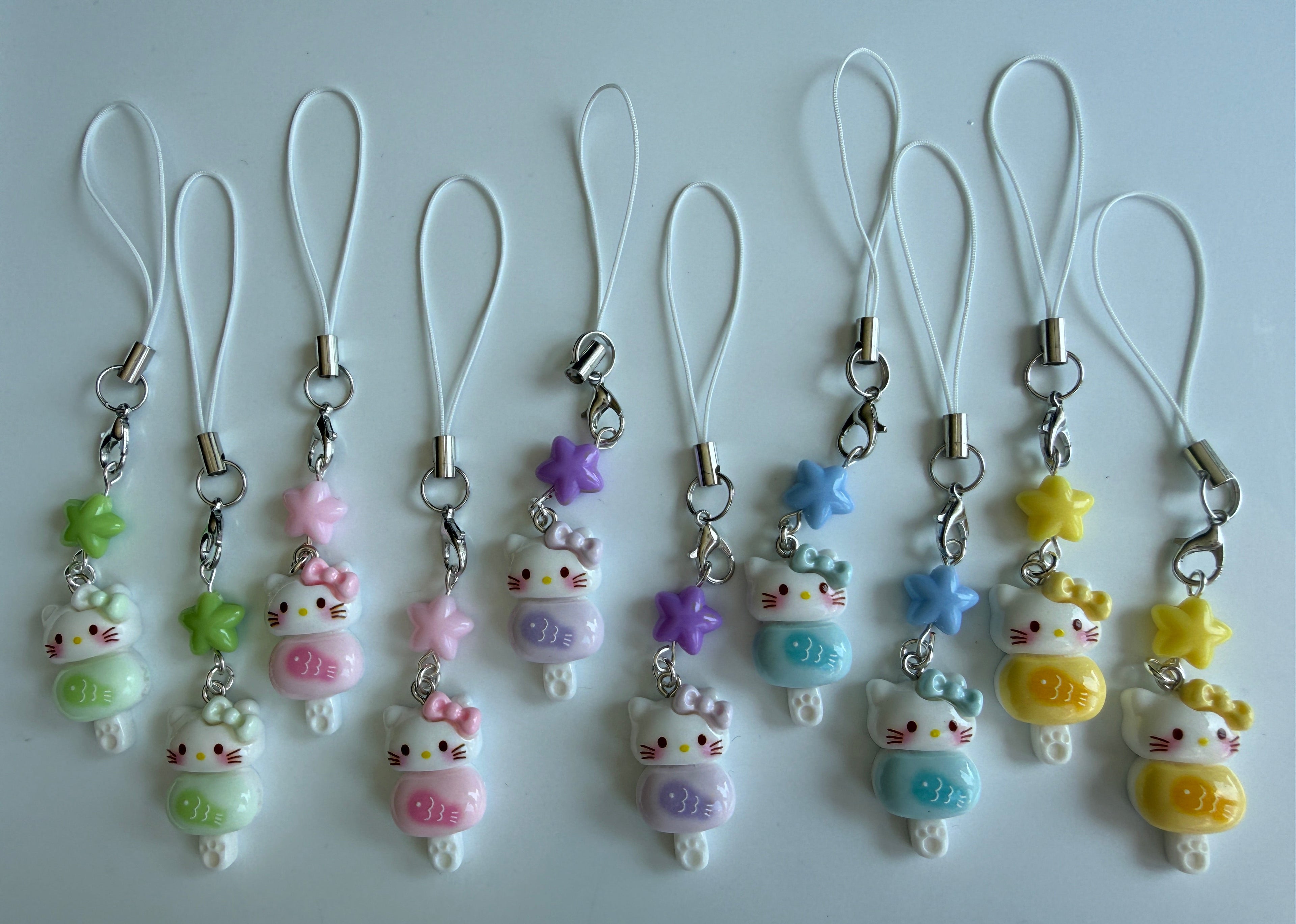 Pastel Kitty Popsicle Phone Charm – Kawaii Phone Strap & Bag Charm