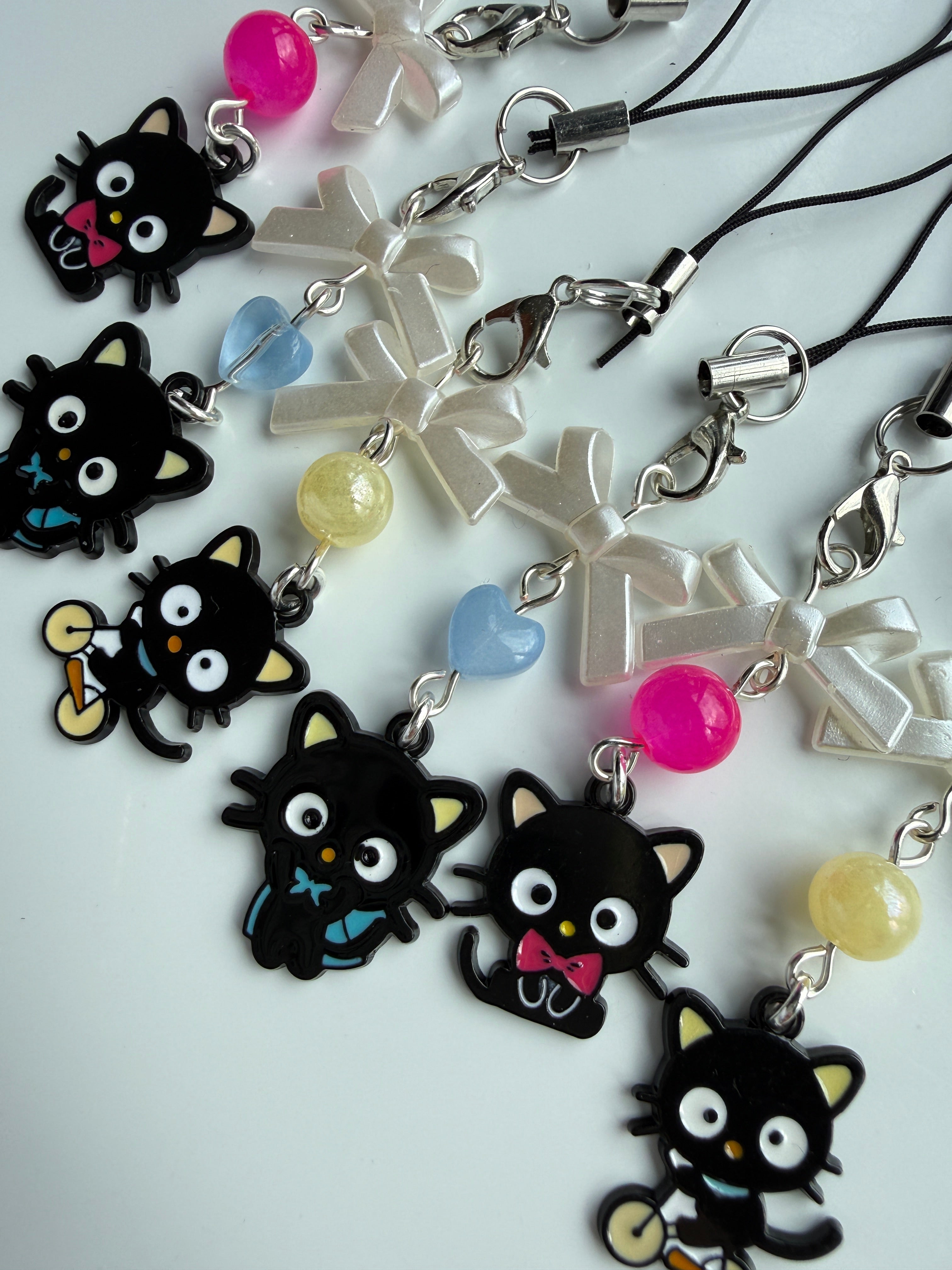Chococat Inspired Kawaii Phone Charm