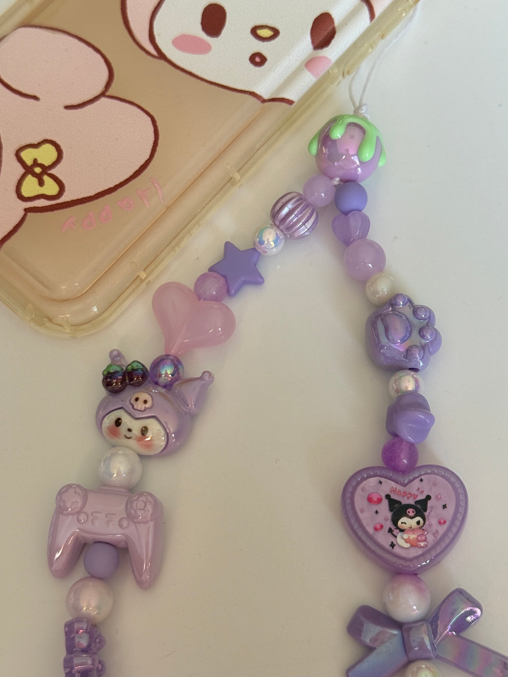Kawaii Beaded Character Phone Charm – Pastel Mischief or Gothic Gamer