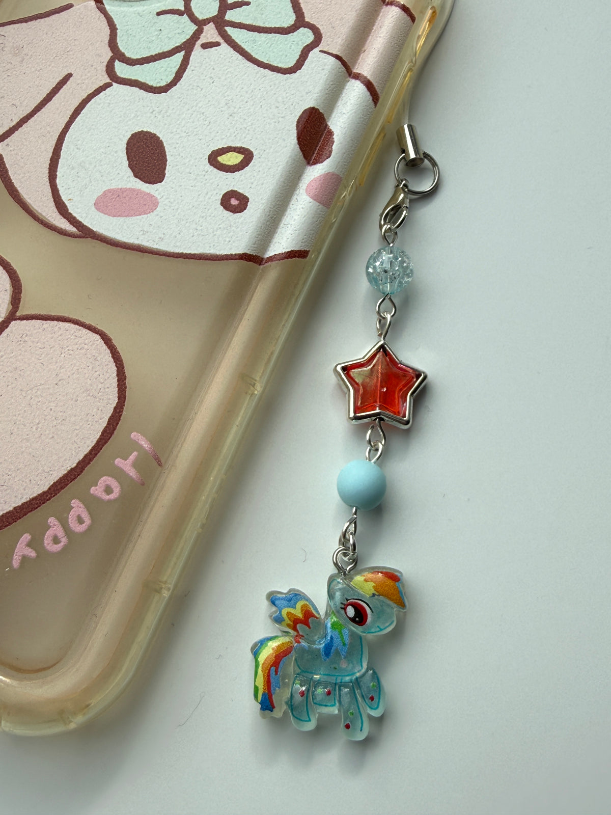 Magical Pony Phone Charms – Colourful Beaded Character Straps