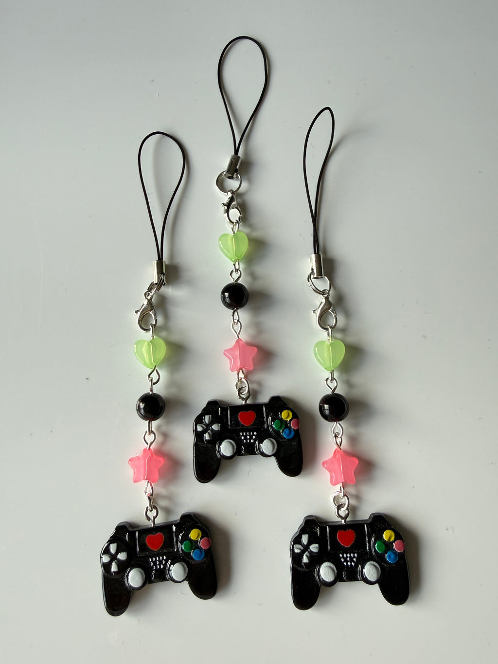 Handmade Gaming Controller Phone Charm | Beaded Gamer Wrist Strap