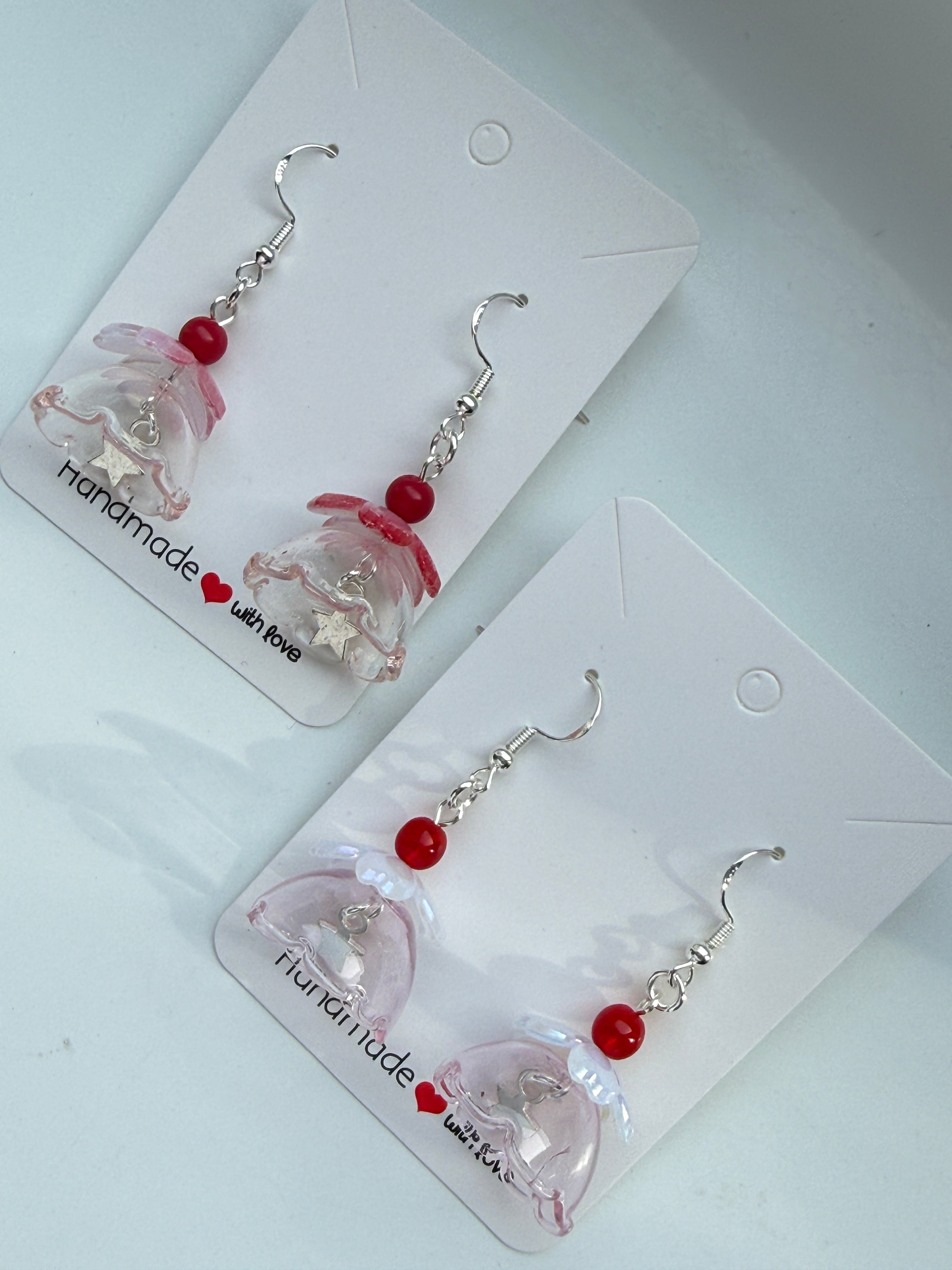Whimsical Glass Pudding Earrings | Sterling Silver hooks Handmade Jewellery