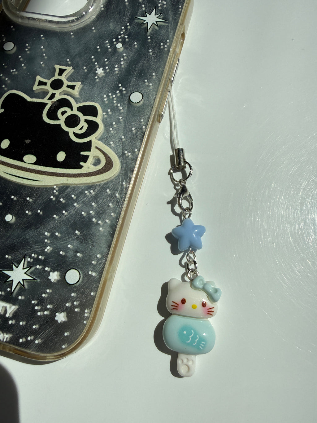 Pastel Kitty Popsicle Phone Charm – Kawaii Phone Strap & Bag Charm
