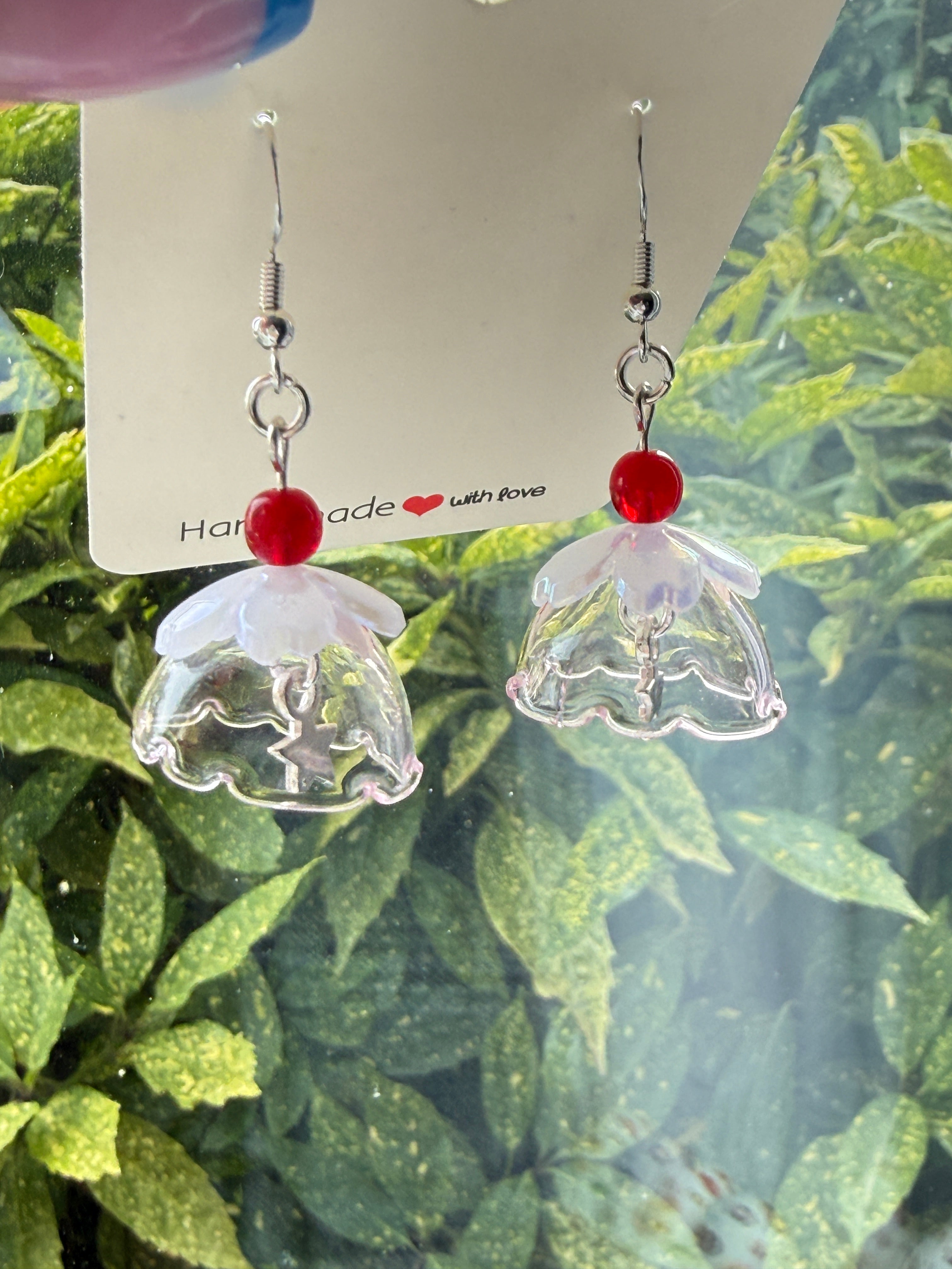 Whimsical Glass Pudding Earrings | Sterling Silver hooks Handmade Jewellery