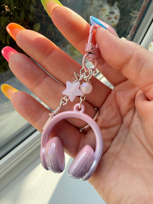 Kawaii Headphone Bag Charm & Keychain Charm