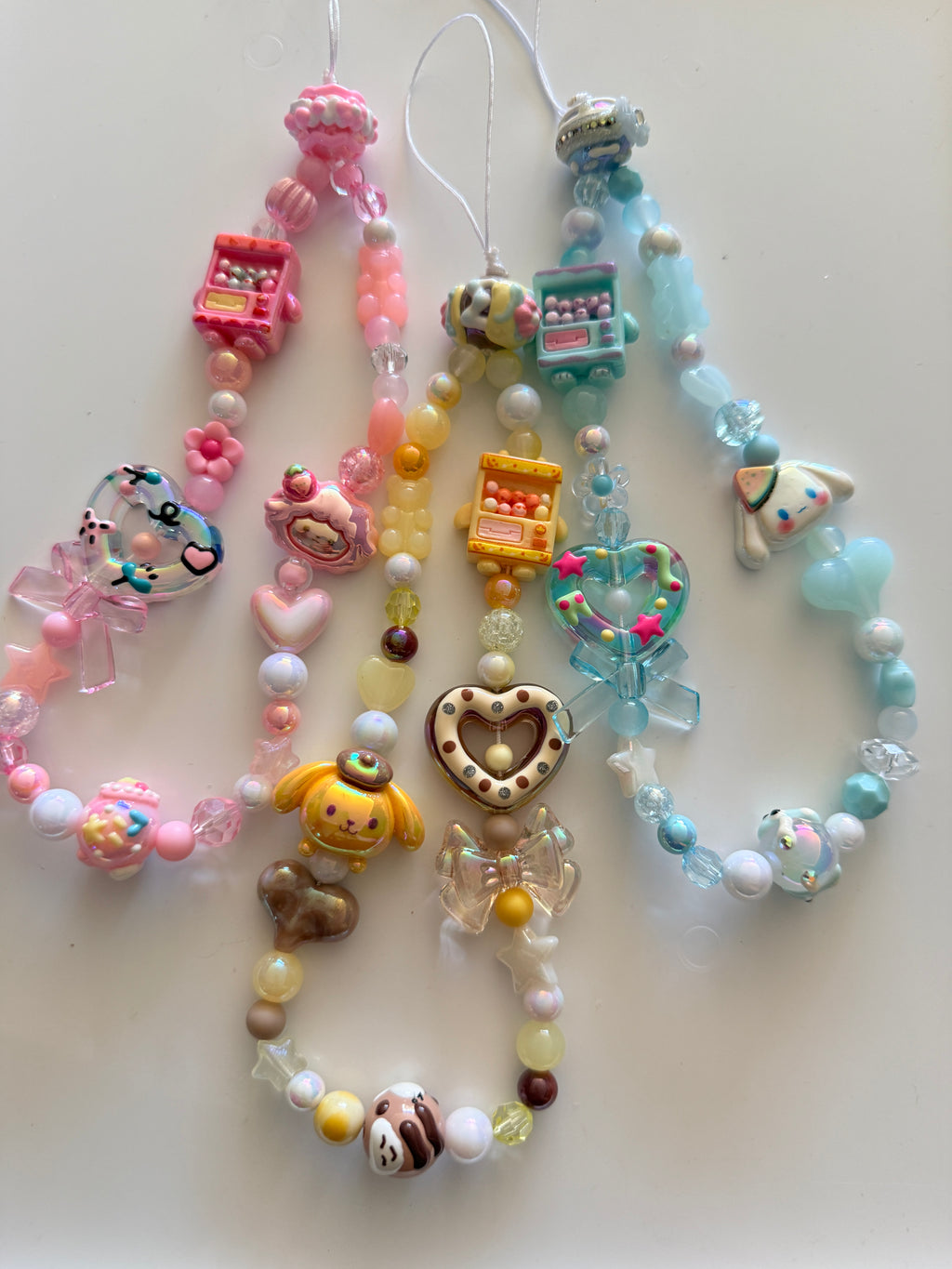 Sanrio Inspired Twist Egg Machine Beaded Phone Strap