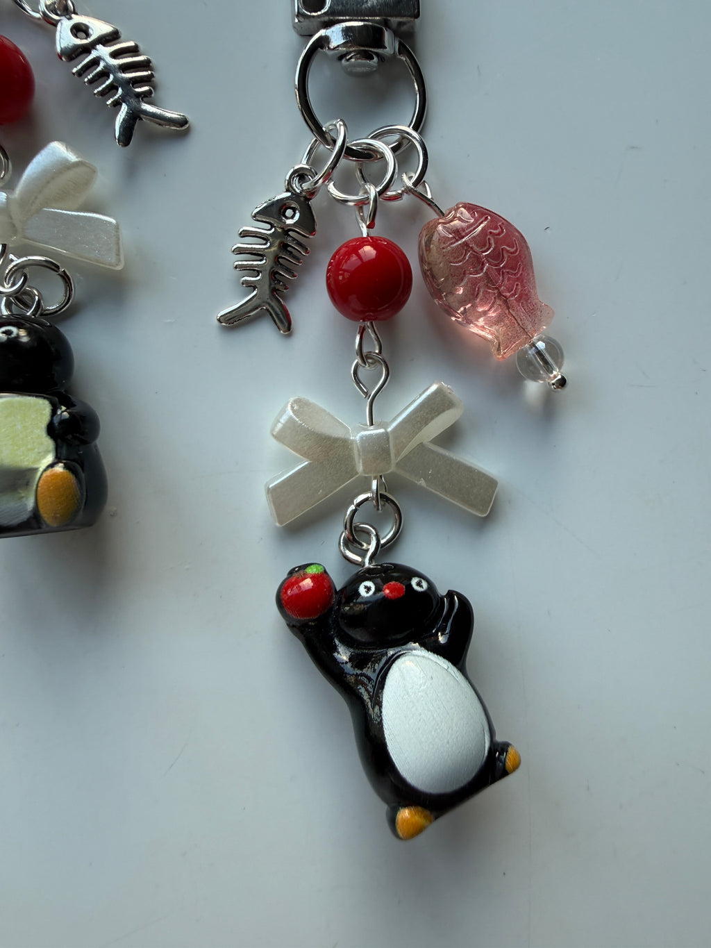 Handmade Pingu Inspired Keychain– Kawaii Y2K Keychain version 2