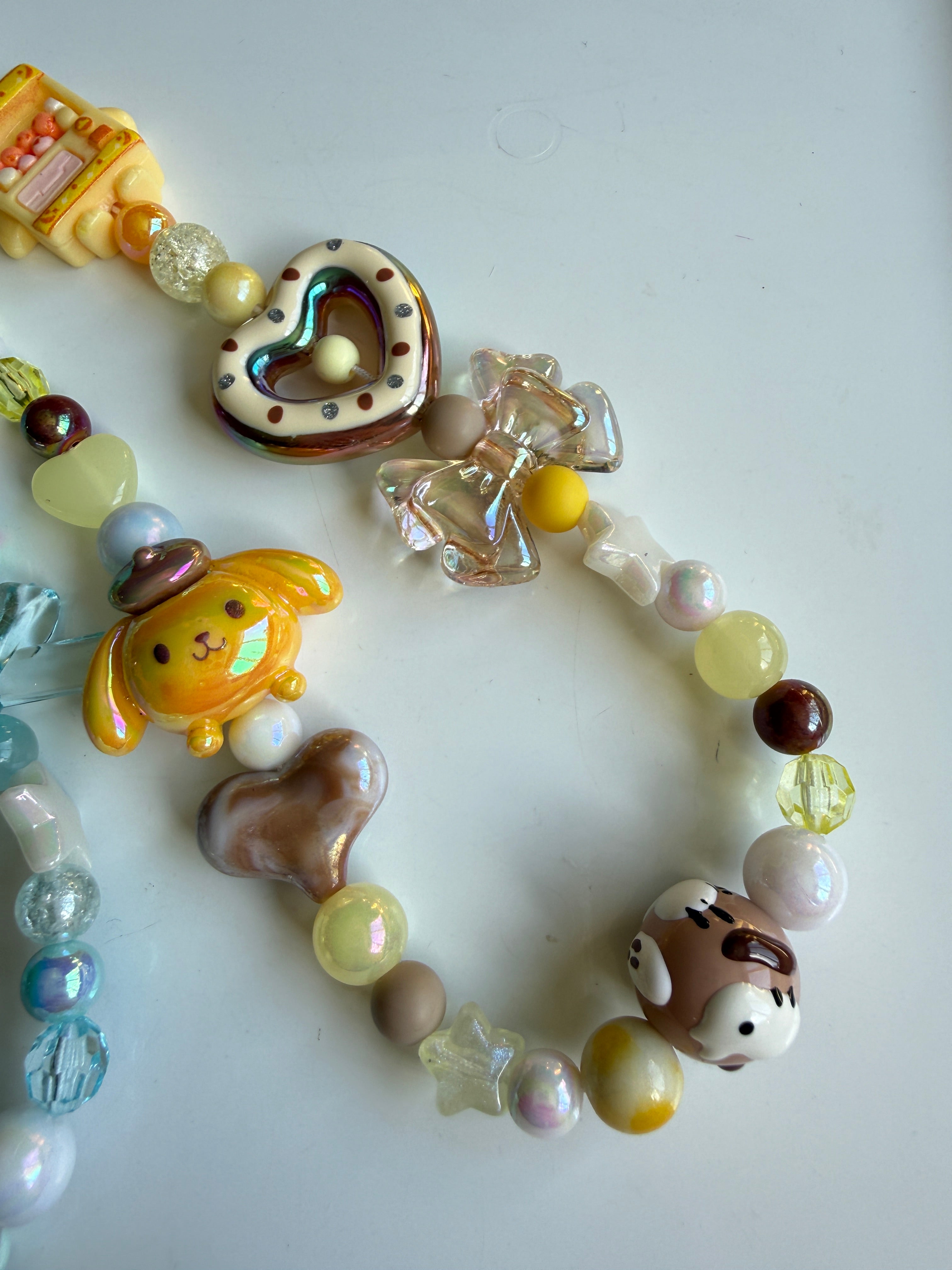 Sanrio Inspired Twist Egg Machine Beaded Phone Strap